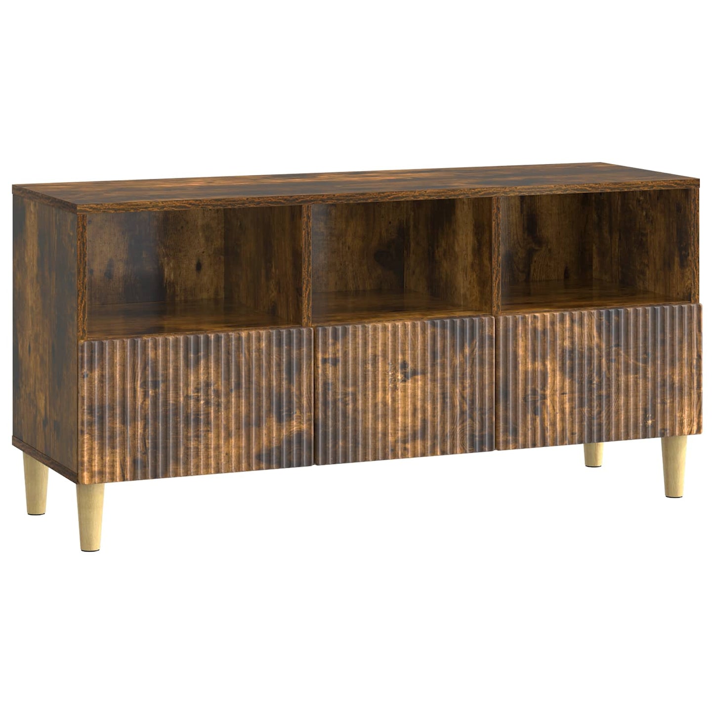 TV-Schränk 102 x 34,5 x 50 cm Räuchereiche Holzwerkstoff