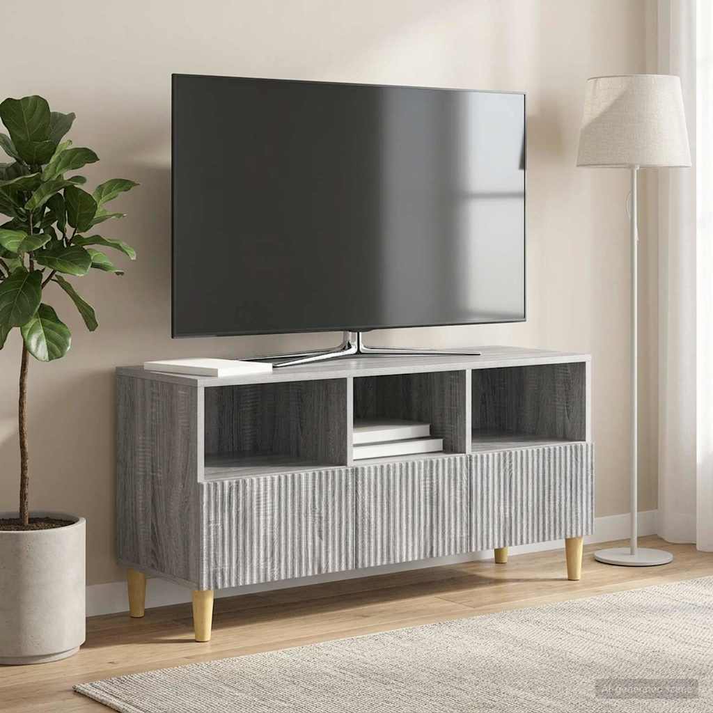 TV-Schränk 102 x 34,5 x 50 cm Sonoma-Grau Holzwerkstoff