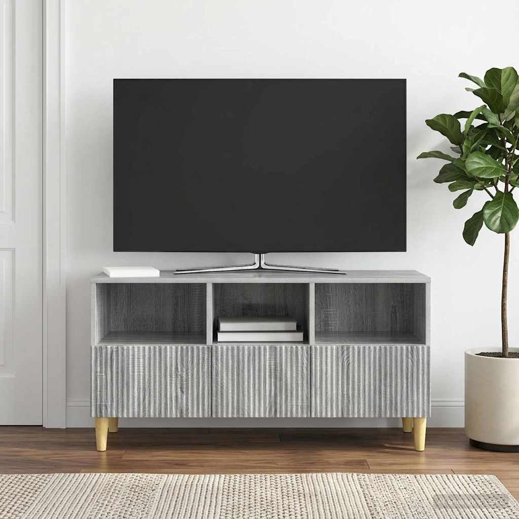 TV-Schränk 102 x 34,5 x 50 cm Sonoma-Grau Holzwerkstoff
