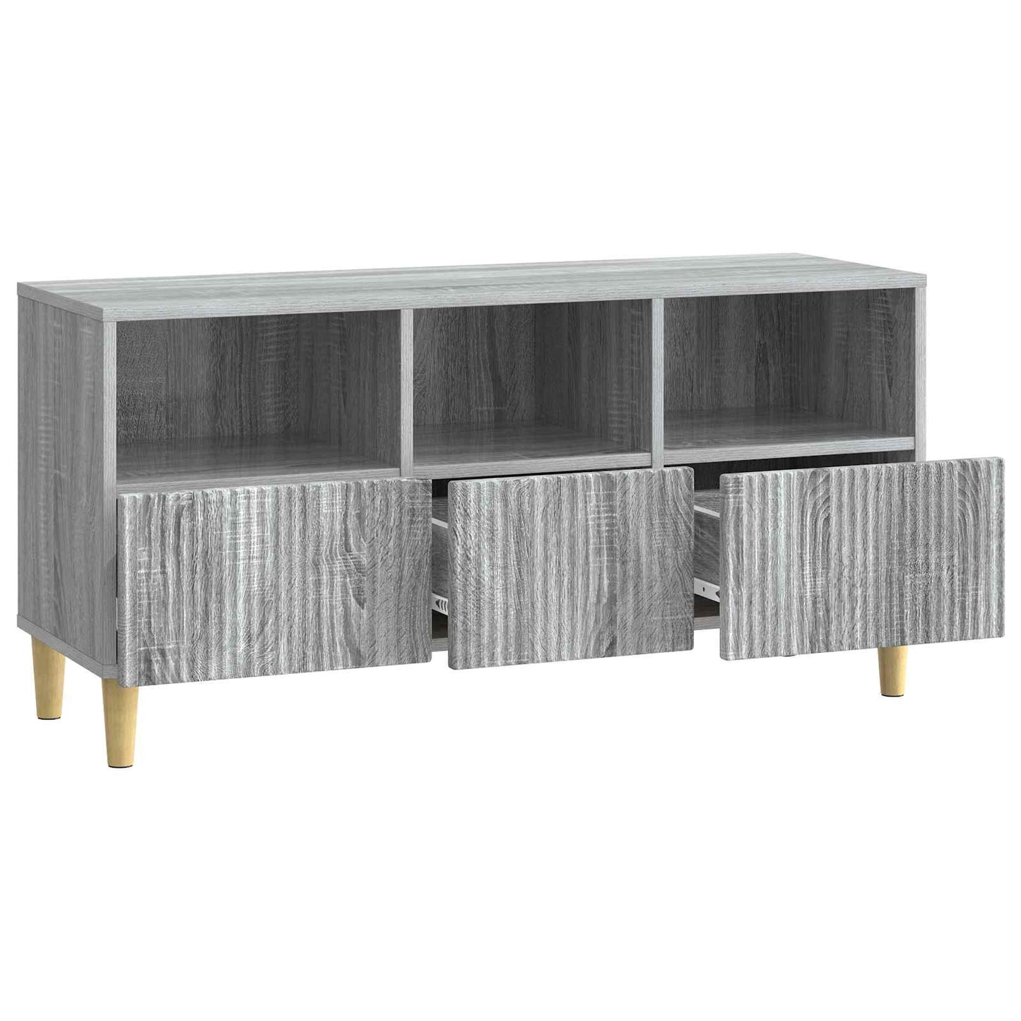 TV-Schränk 102 x 34,5 x 50 cm Sonoma-Grau Holzwerkstoff