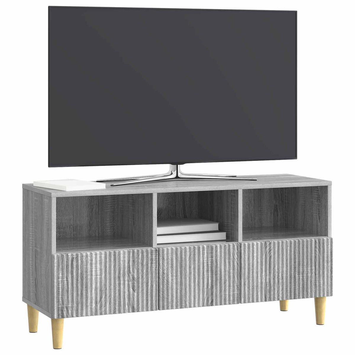 TV-Schränk 102 x 34,5 x 50 cm Sonoma-Grau Holzwerkstoff