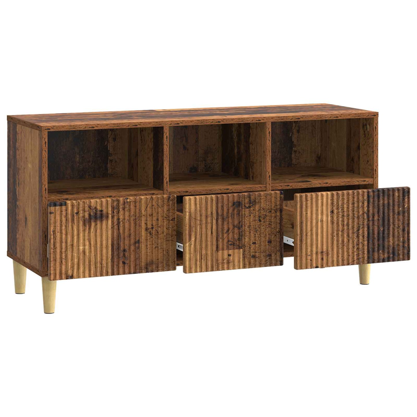 TV-Schränk 102 x 34,5 x 50 cm Altholz Holzwerkstoff