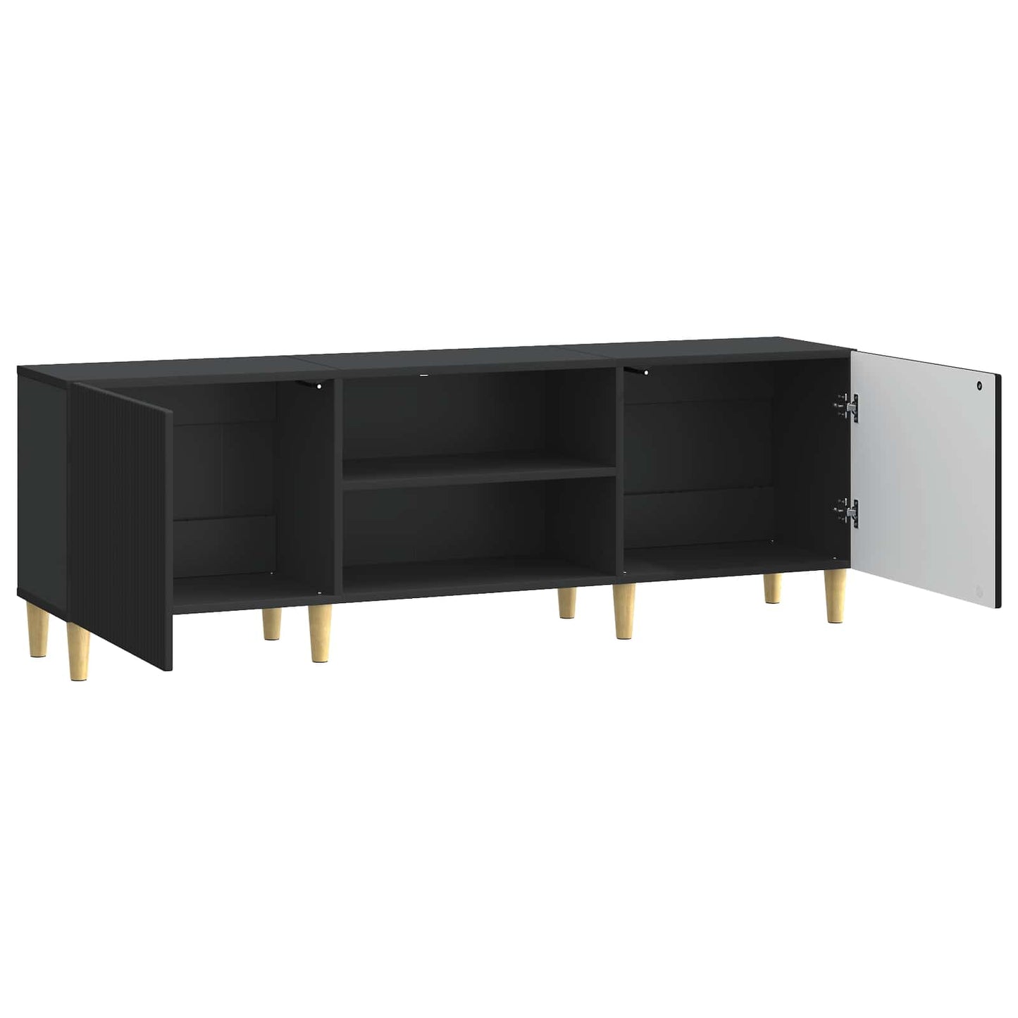 TV-Schränk Schwarz 150 x 31 x 50 cm Holzwerkstoff