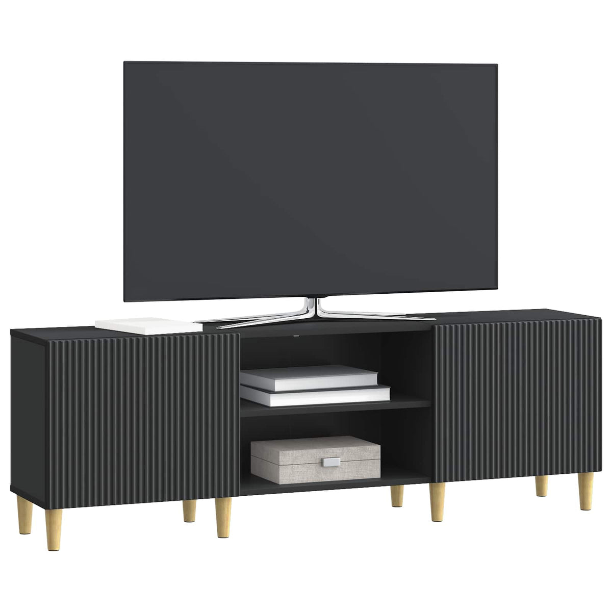 TV-Schränk Schwarz 150 x 31 x 50 cm Holzwerkstoff