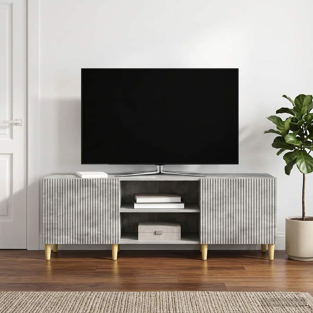 TV-Schränk Betongrau 150 x 31 x 50 cm Holzwerkstoff