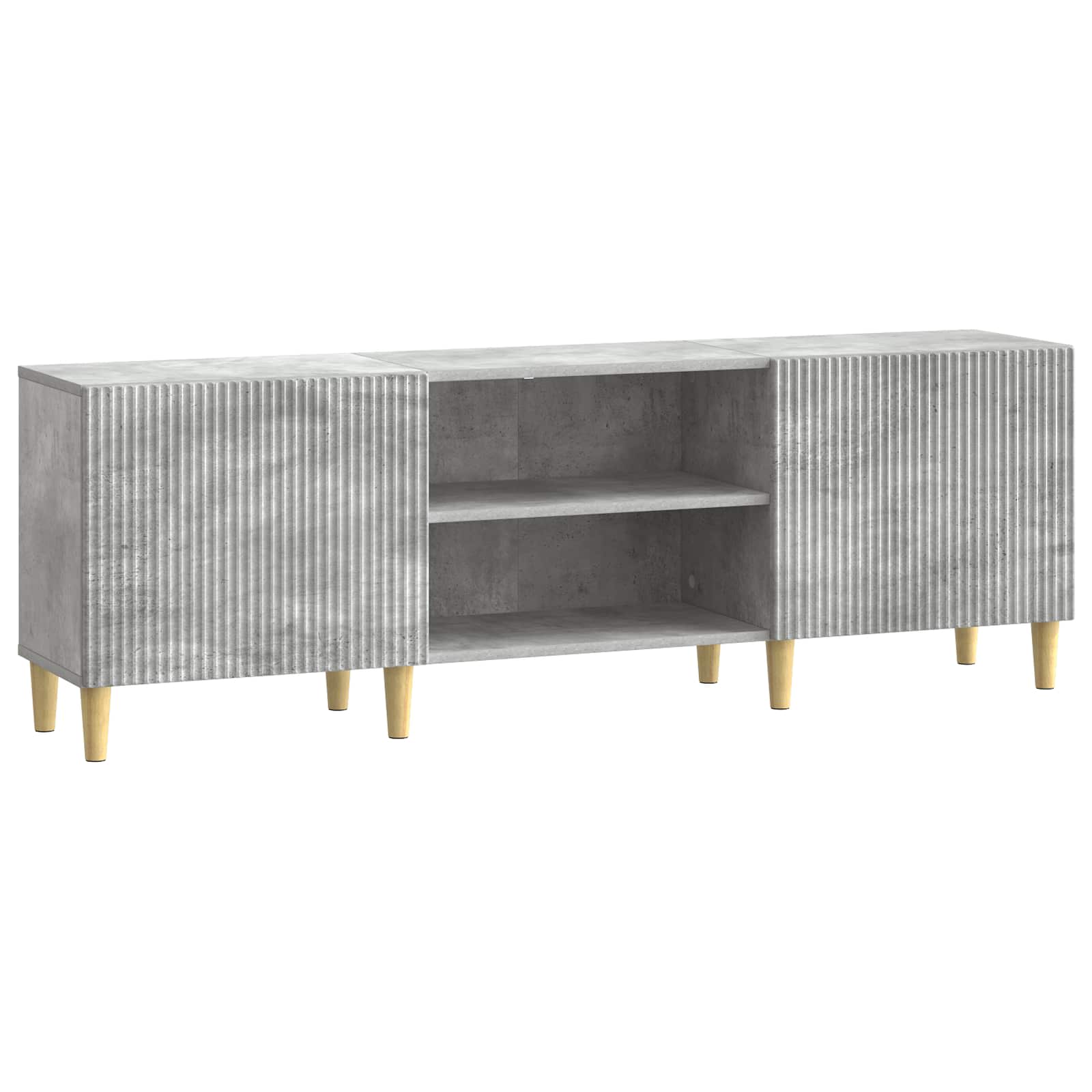 TV-Schränk Betongrau 150 x 31 x 50 cm Holzwerkstoff