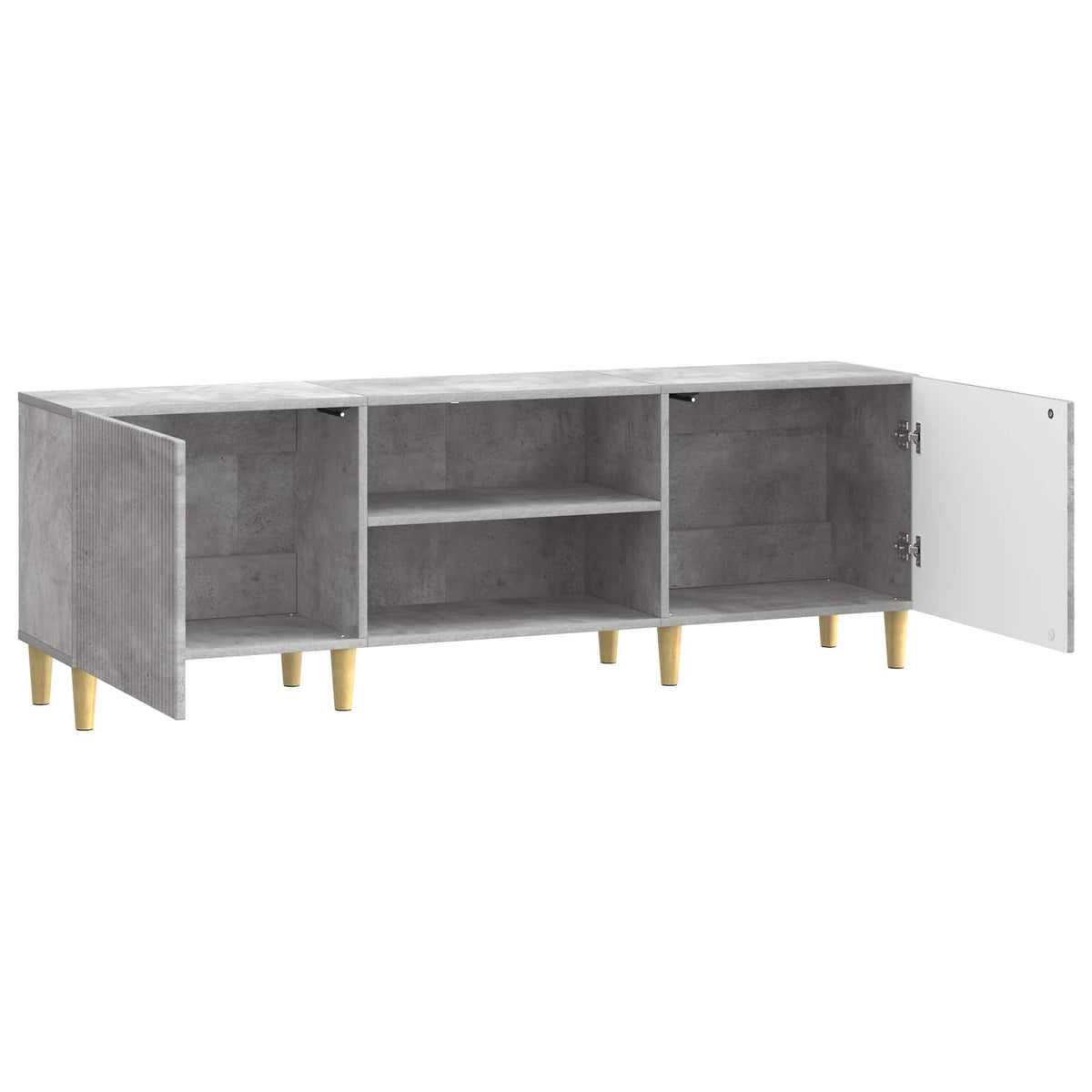 TV-Schränk Betongrau 150 x 31 x 50 cm Holzwerkstoff