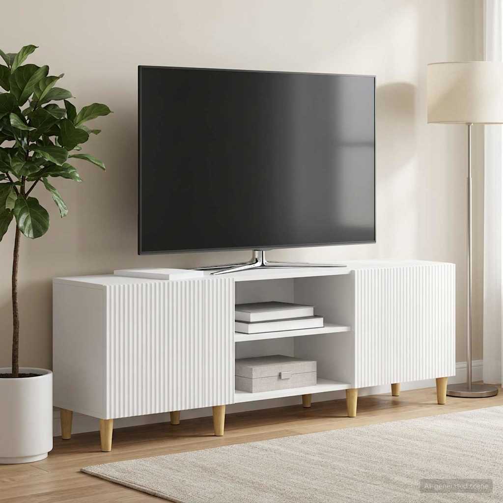 TV-Schränk Hochglanz Weiß 150 x 31 x 50 cm Holzwerkstoff