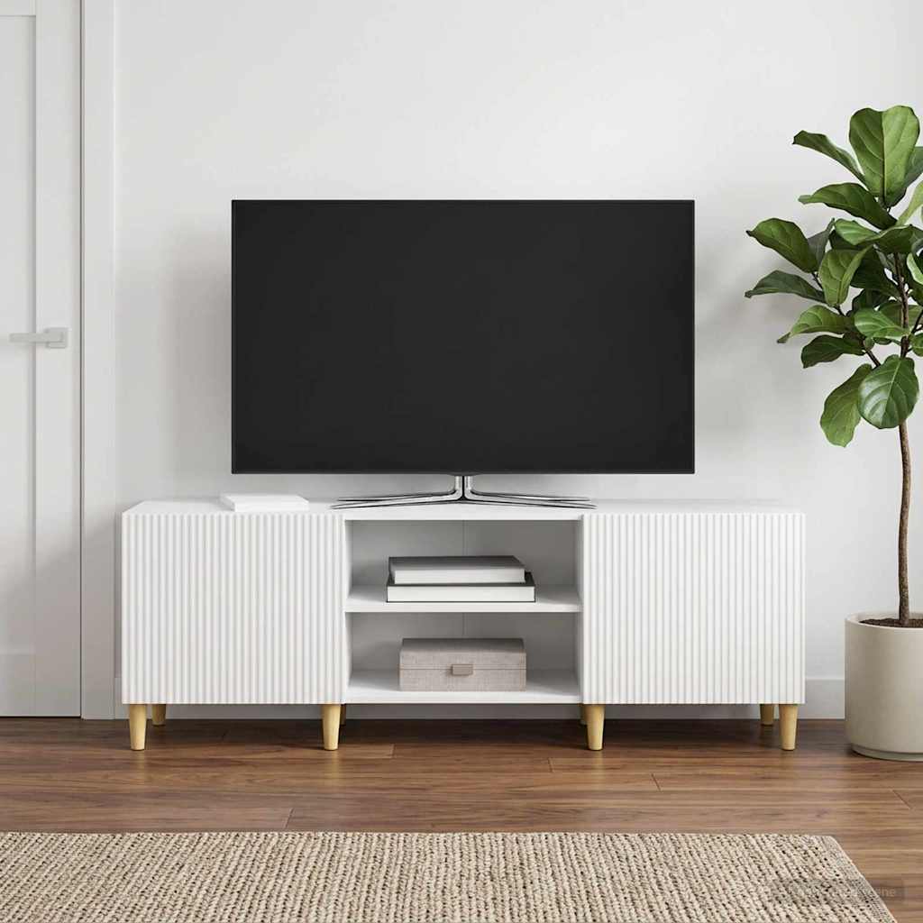TV-Schränk Hochglanz Weiß 150 x 31 x 50 cm Holzwerkstoff