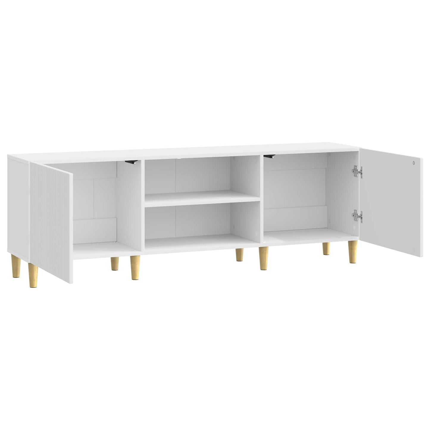TV-Schränk Hochglanz Weiß 150 x 31 x 50 cm Holzwerkstoff