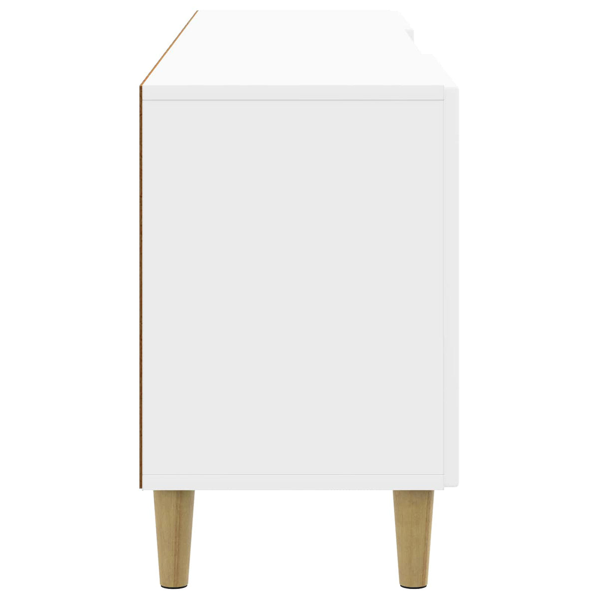 TV-Schränk Hochglanz Weiß 150 x 31 x 50 cm Holzwerkstoff