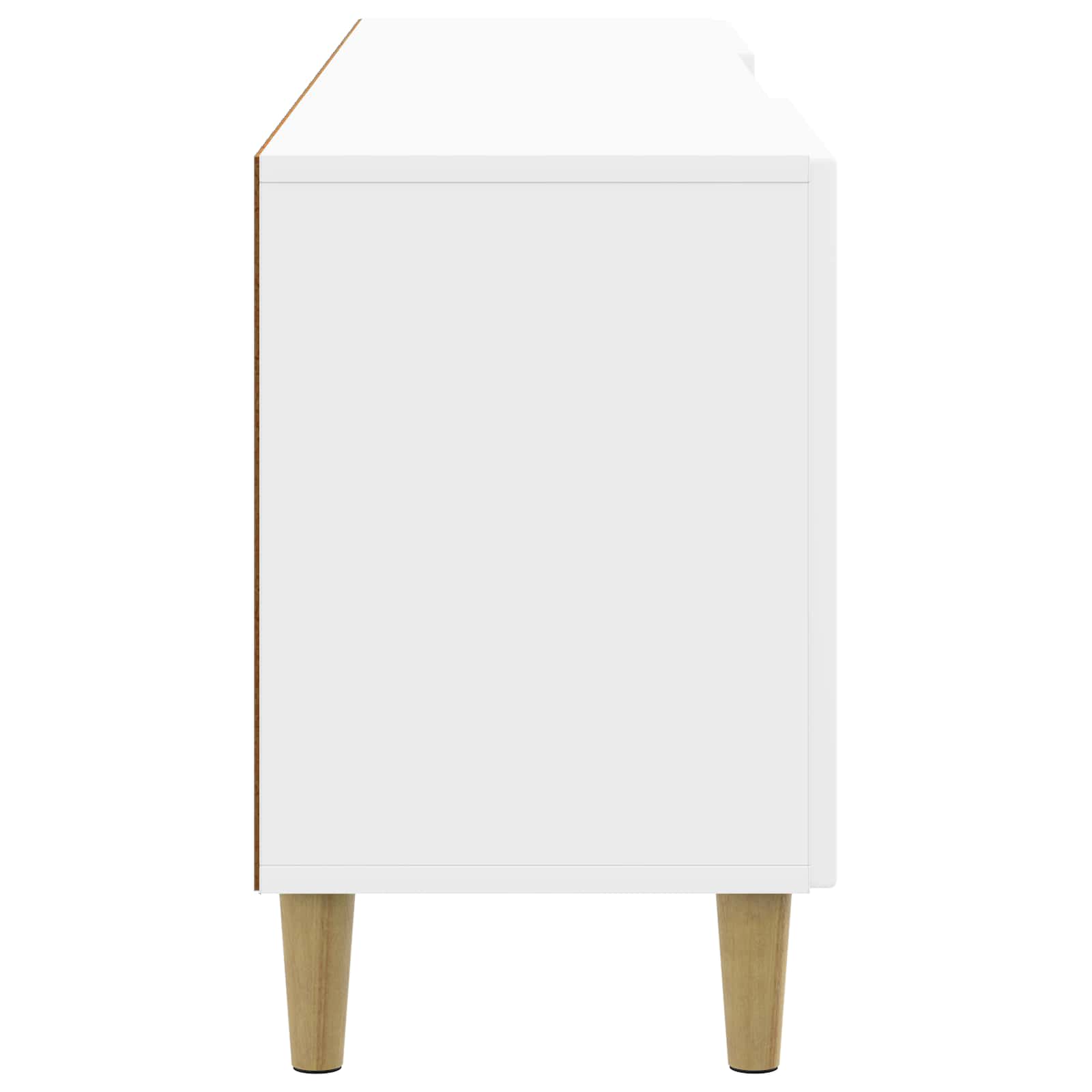TV-Schränk Hochglanz Weiß 150 x 31 x 50 cm Holzwerkstoff