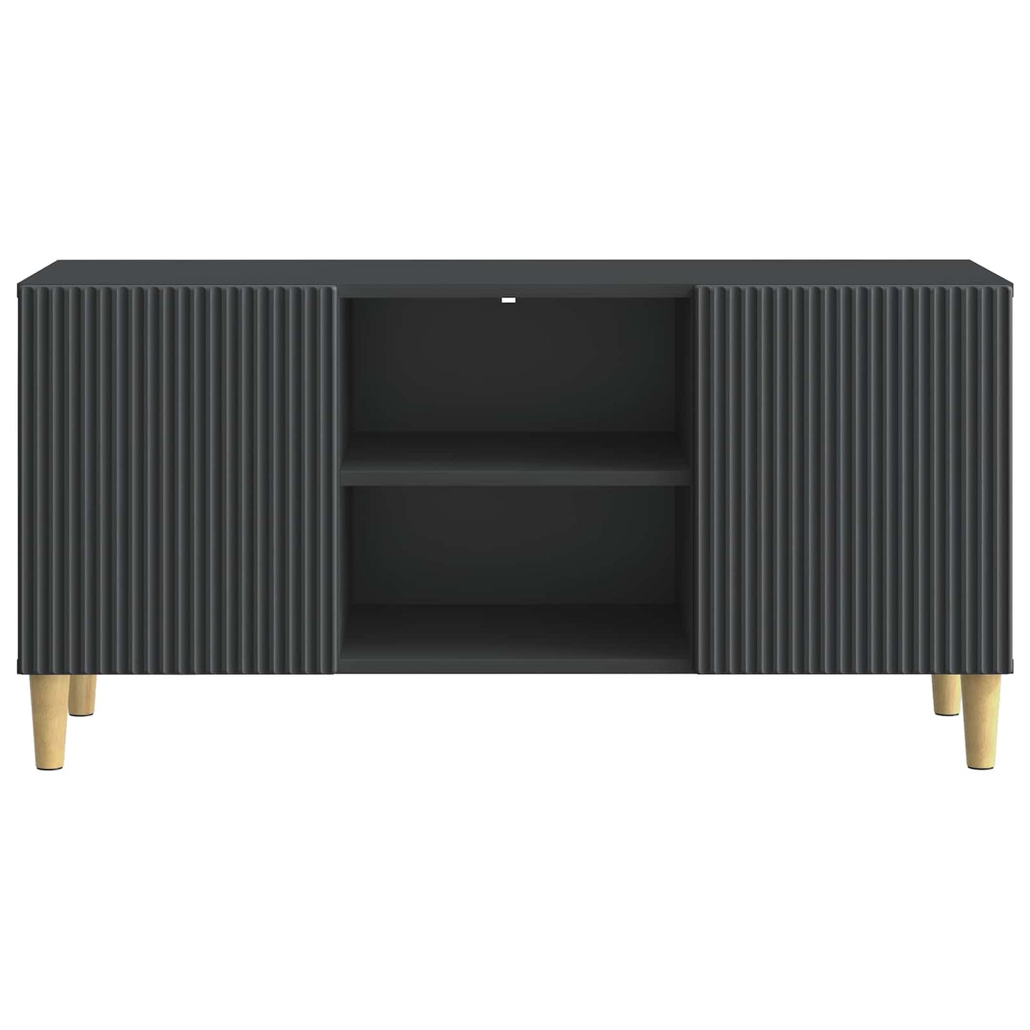 TV-Schränk 102 x 34,5 x 50 cm Schwarz Holzwerkstoff