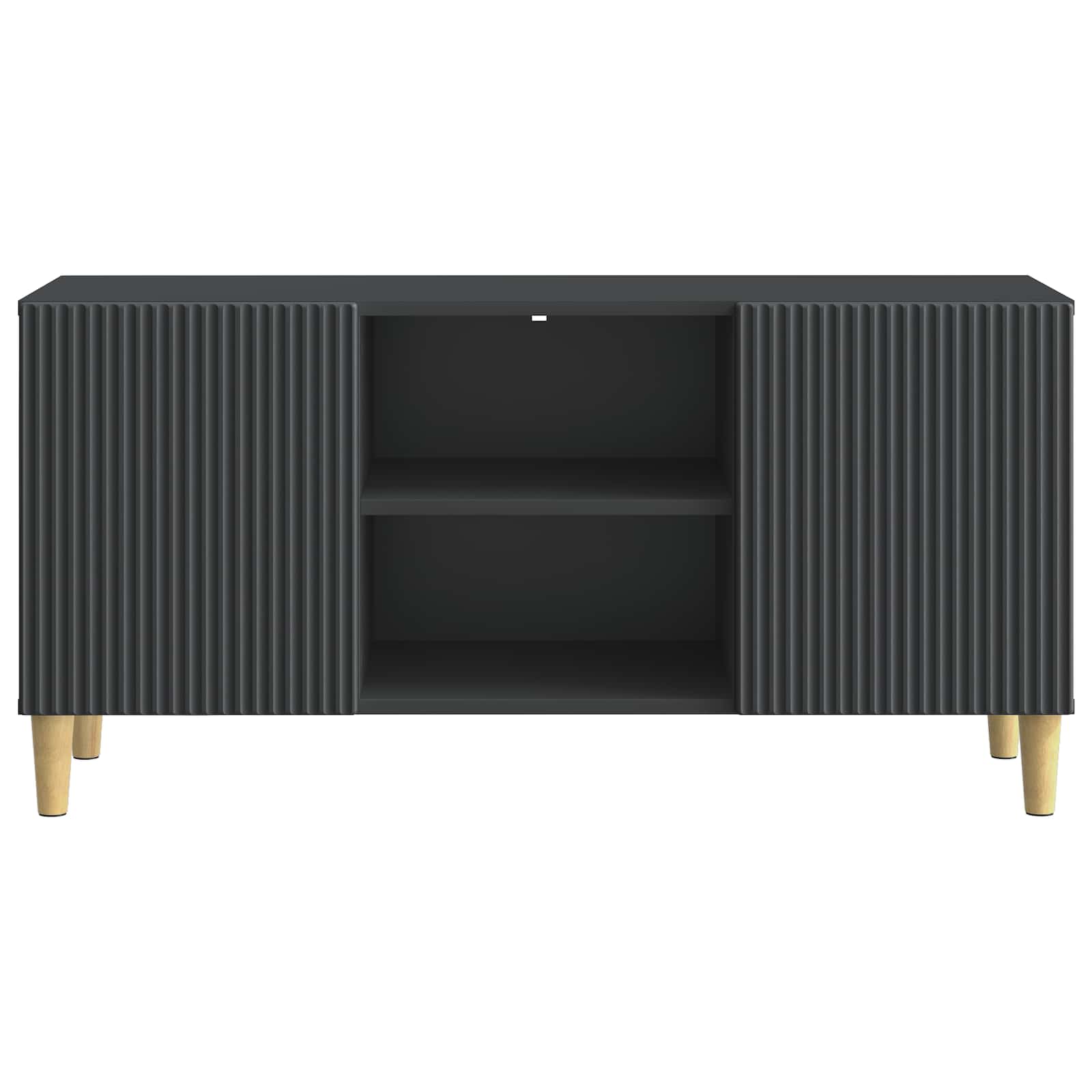 TV-Schränk 102 x 34,5 x 50 cm Schwarz Holzwerkstoff