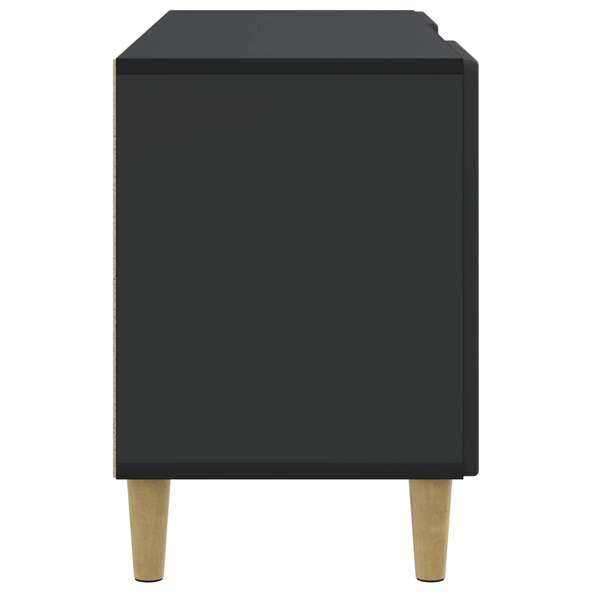 TV-Schränk 102 x 34,5 x 50 cm Schwarz Holzwerkstoff