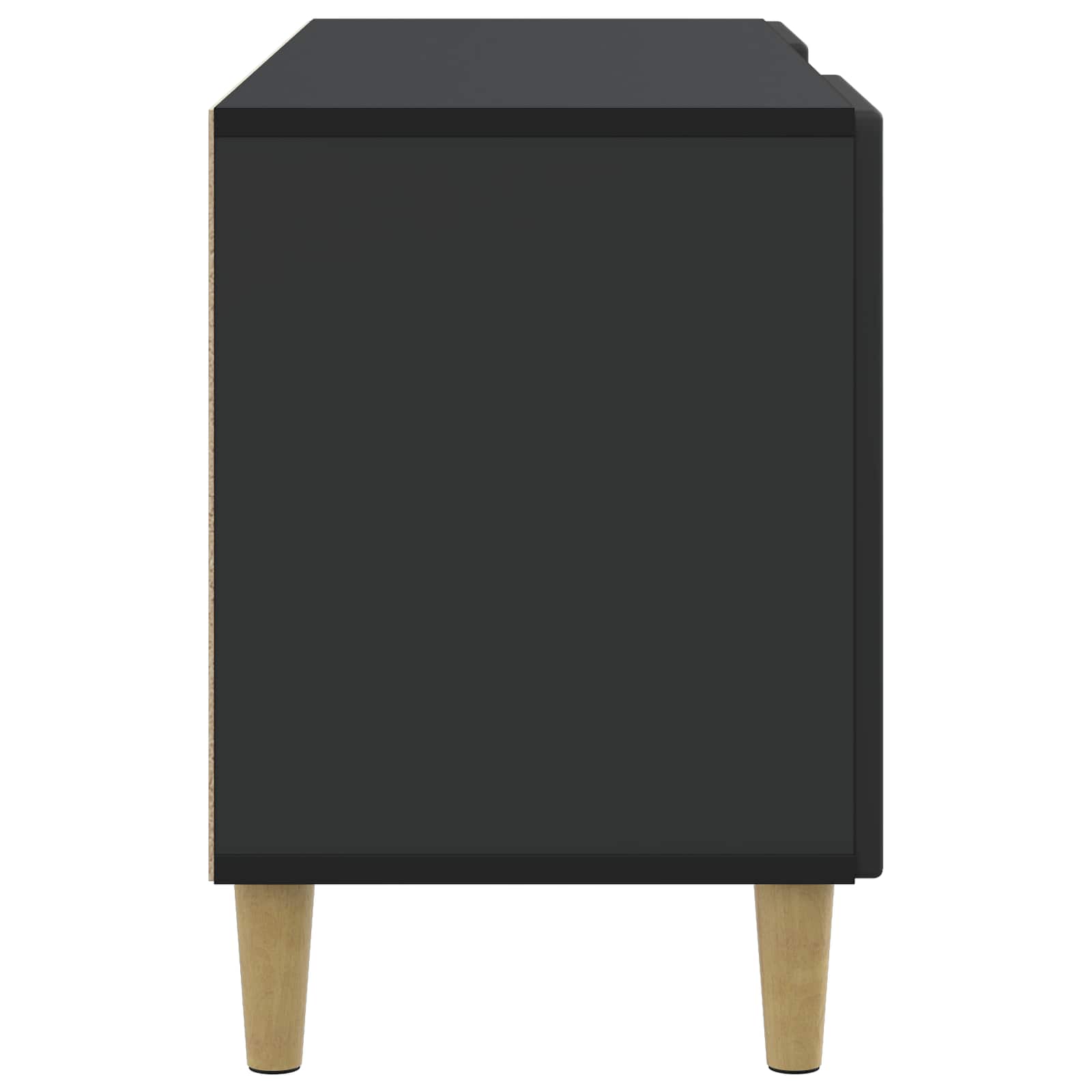 TV-Schränk 102 x 34,5 x 50 cm Schwarz Holzwerkstoff
