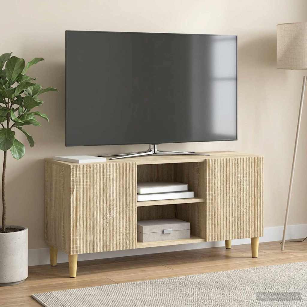 TV-Schränk 102 x 34,5 x 50 cm Sonoma-Eiche Holzwerkstoff