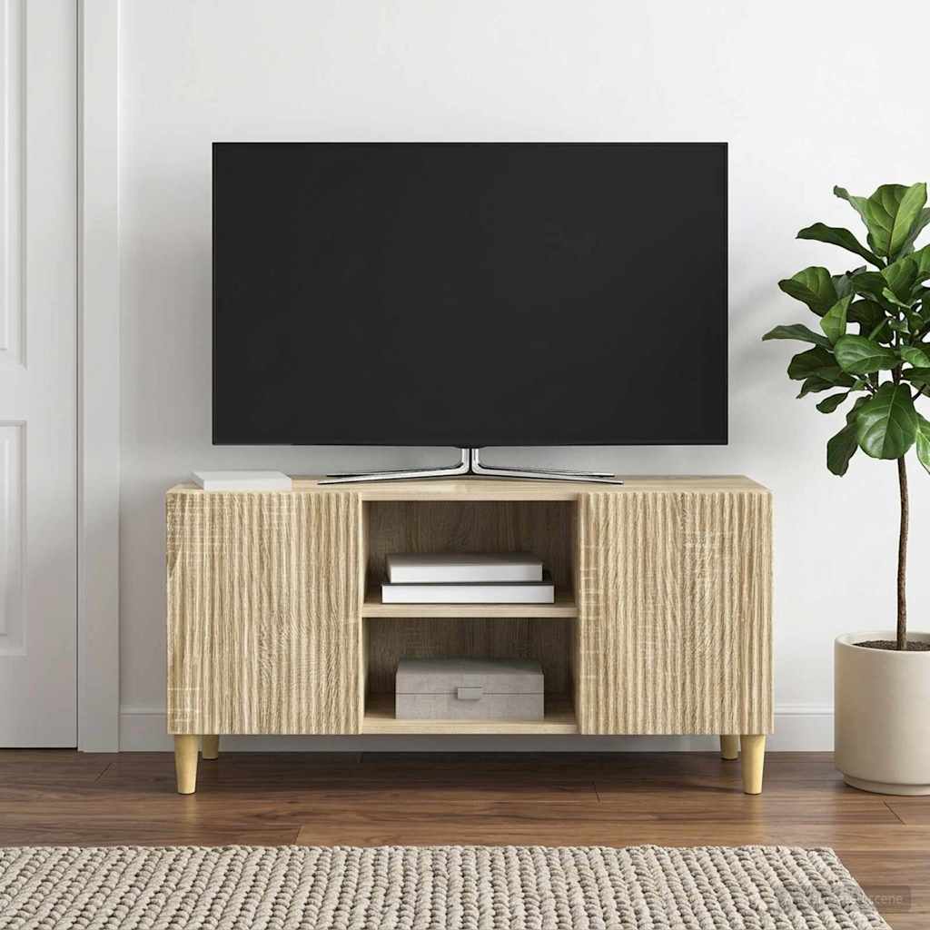 TV-Schränk 102 x 34,5 x 50 cm Sonoma-Eiche Holzwerkstoff