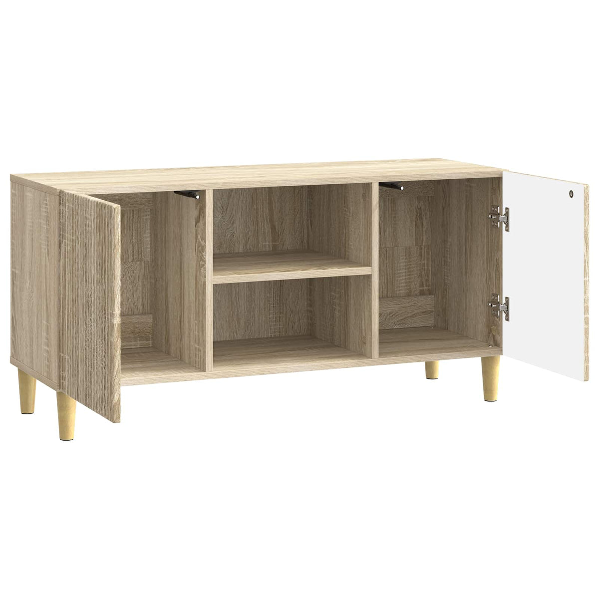 TV-Schränk 102 x 34,5 x 50 cm Sonoma-Eiche Holzwerkstoff