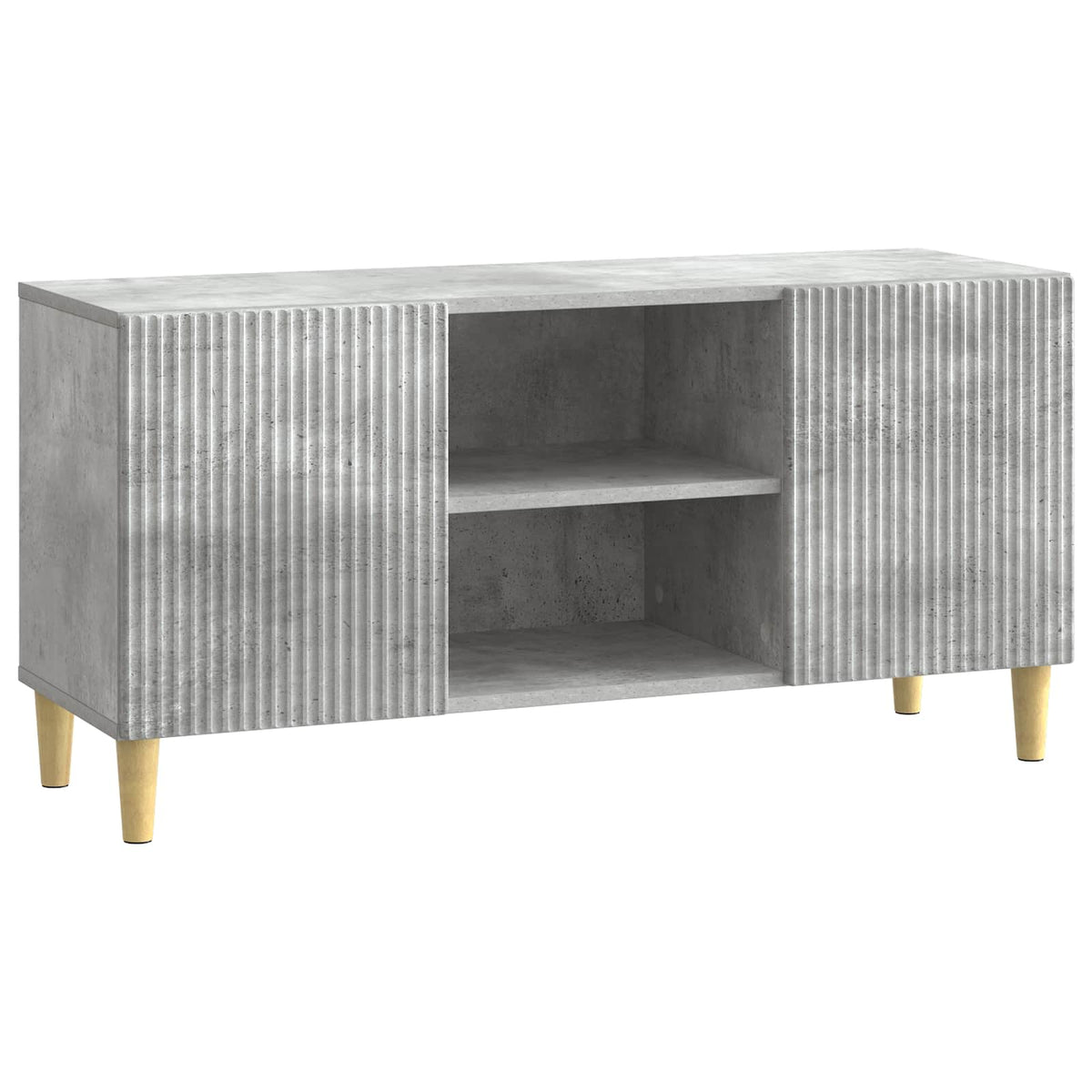 TV-Schränk 102 x 34,5 x 50 cm Betongrau Holzwerkstoff
