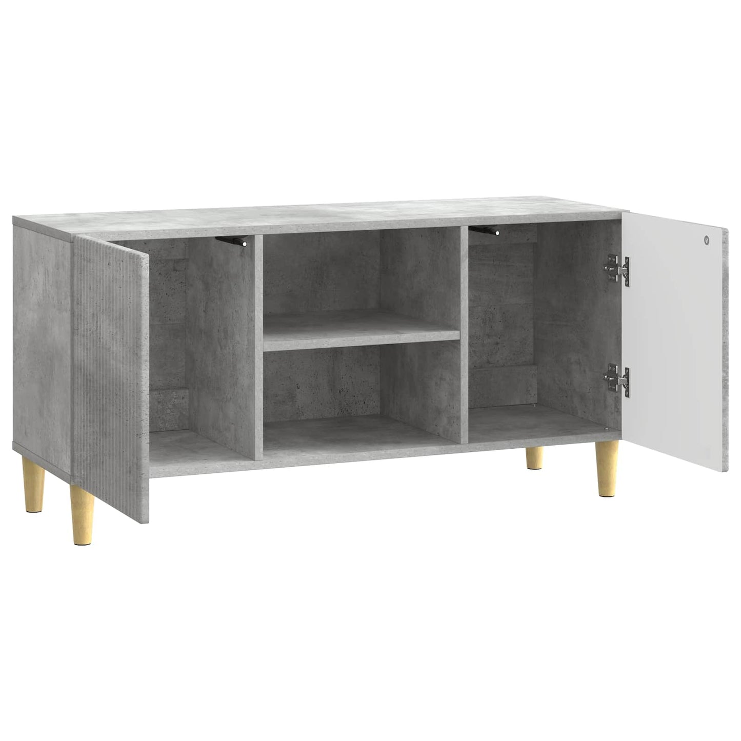 TV-Schränk 102 x 34,5 x 50 cm Betongrau Holzwerkstoff