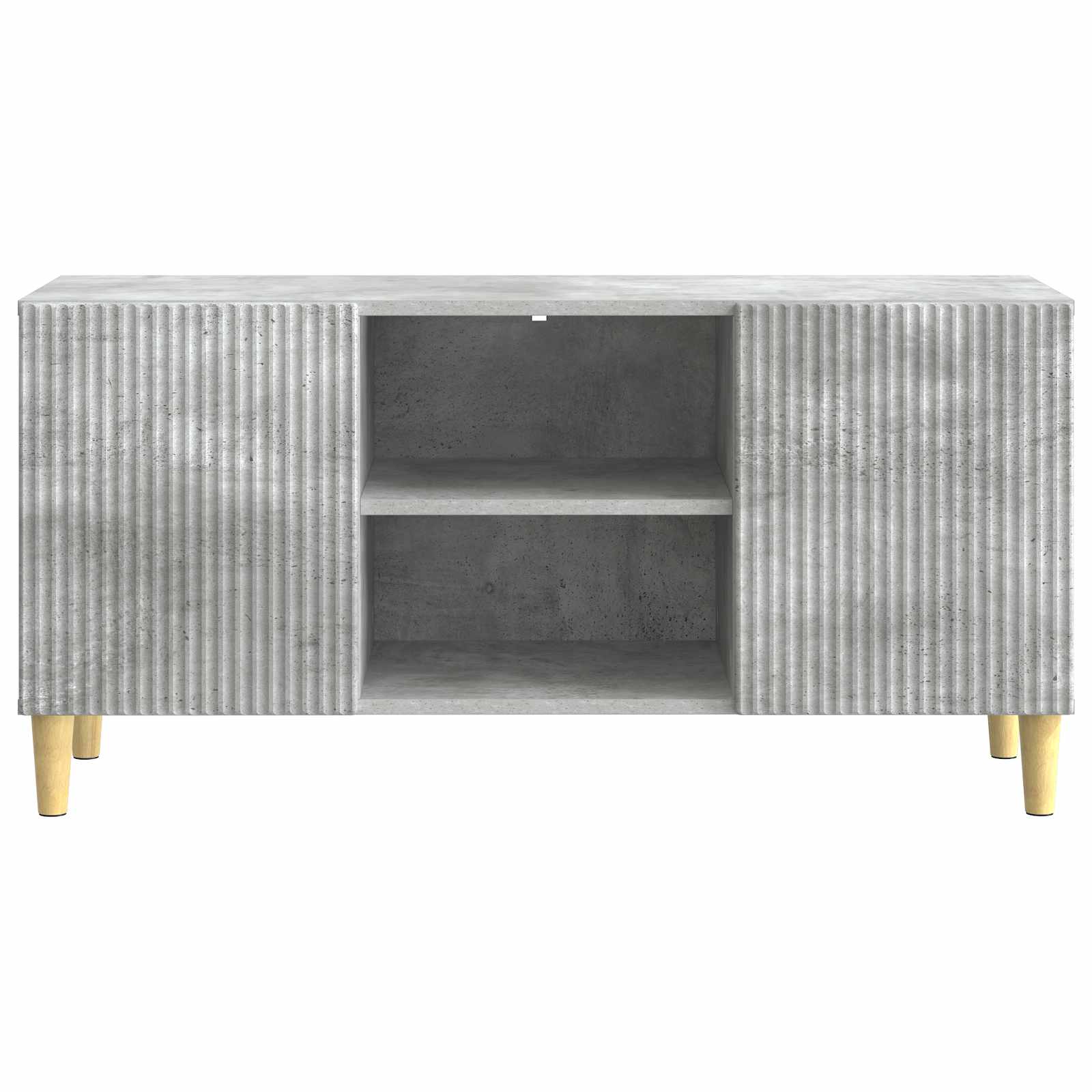 TV-Schränk 102 x 34,5 x 50 cm Betongrau Holzwerkstoff