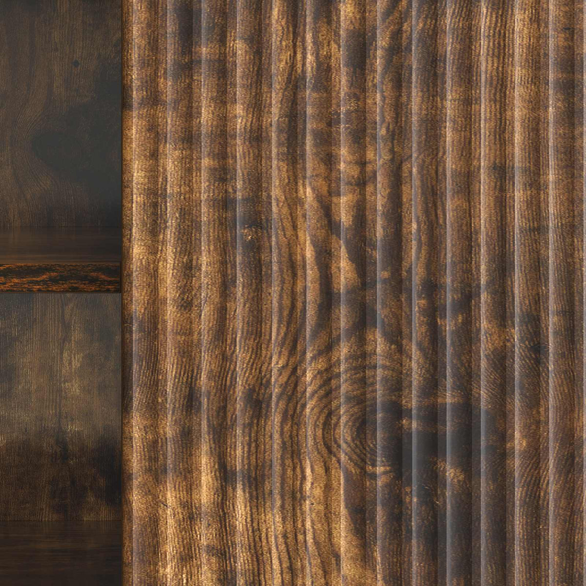 TV-Schränk 102 x 34,5 x 50 cm Räuchereiche Holzwerkstoff