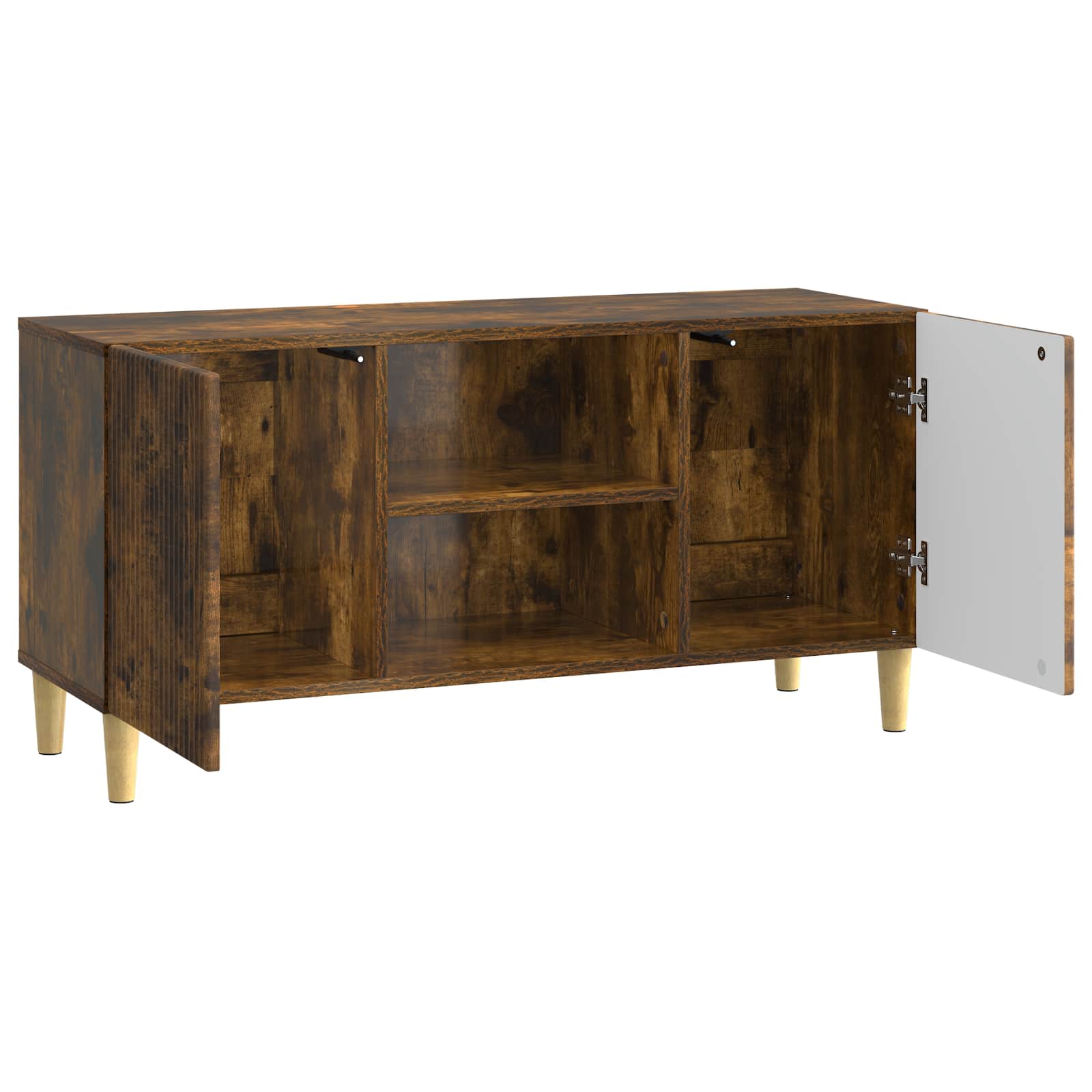 TV-Schränk 102 x 34,5 x 50 cm Räuchereiche Holzwerkstoff