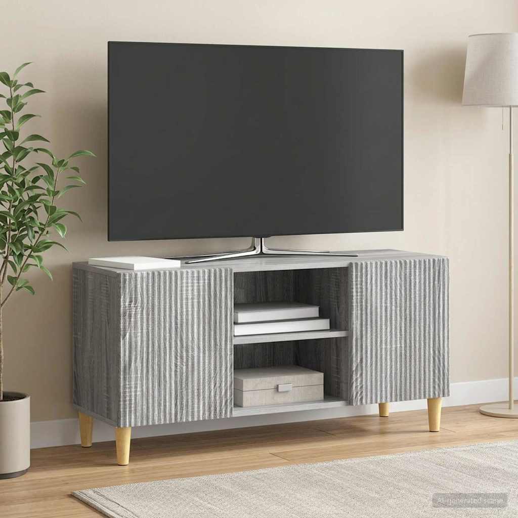 TV-Schränk 102 x 34,5 x 50 cm Sonoma-Grau Holzwerkstoff