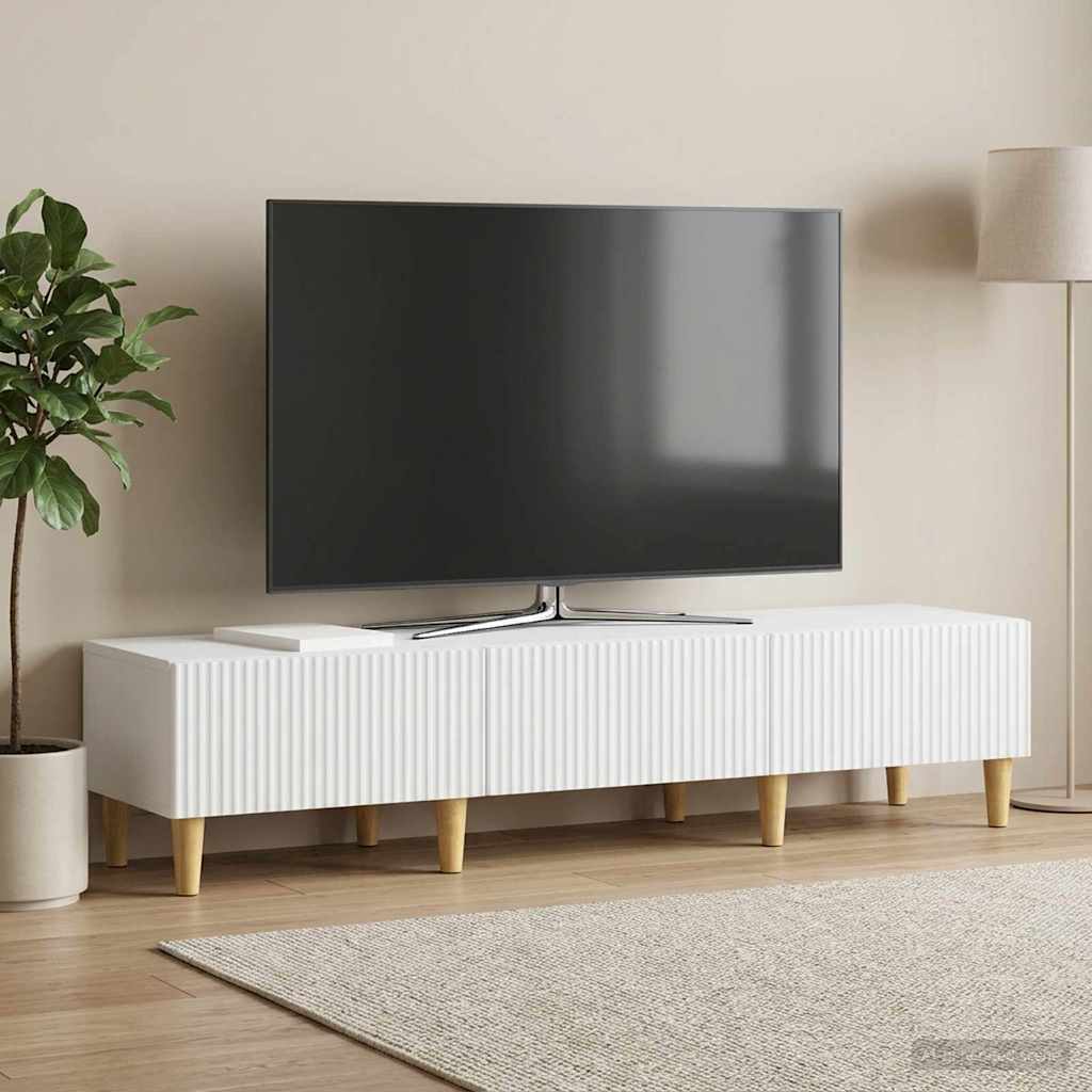 TV-Schränk mit Schubladen Weiß 147 x 34,5 x 30 cm Holzwerkstoff