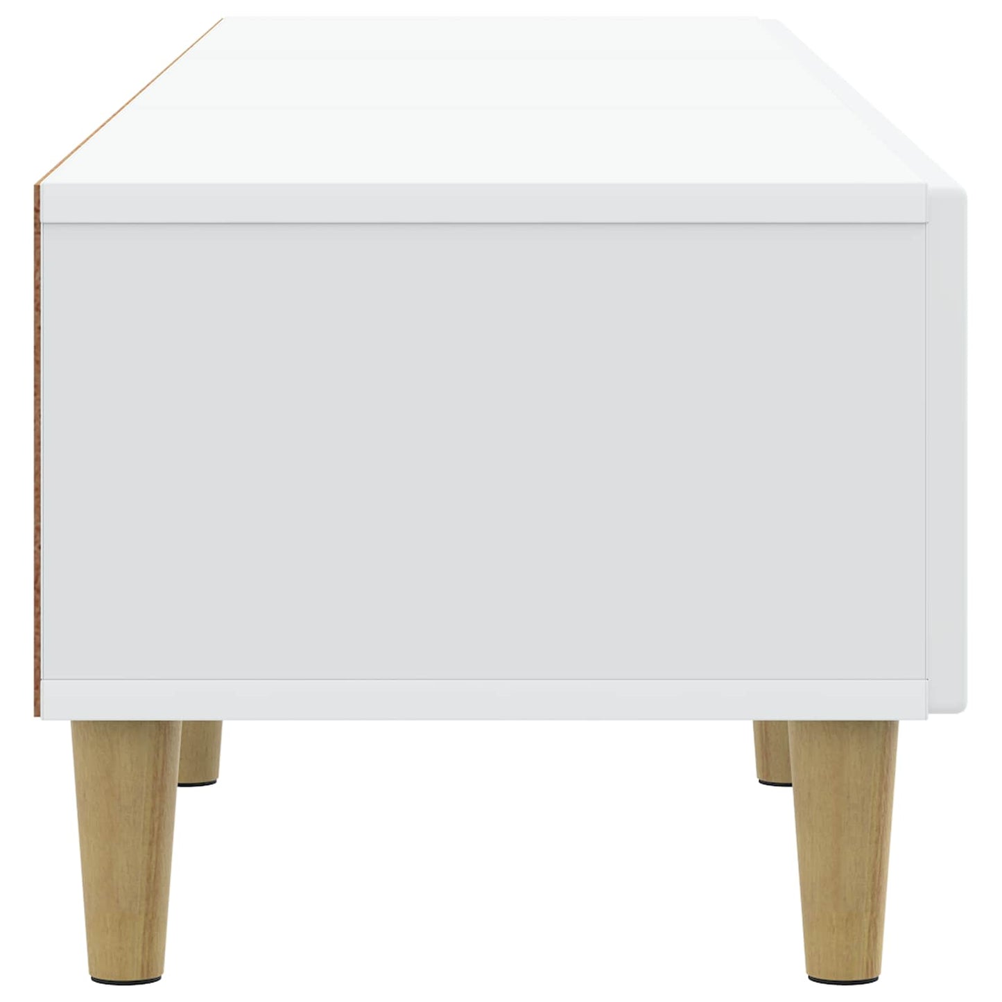 TV-Schränk mit Schubladen Weiß 147 x 34,5 x 30 cm Holzwerkstoff