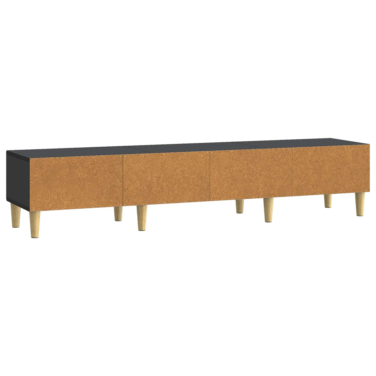 TV-Schränk 147 x 34,5 x 30 cm Schwarz Holzwerkstoff