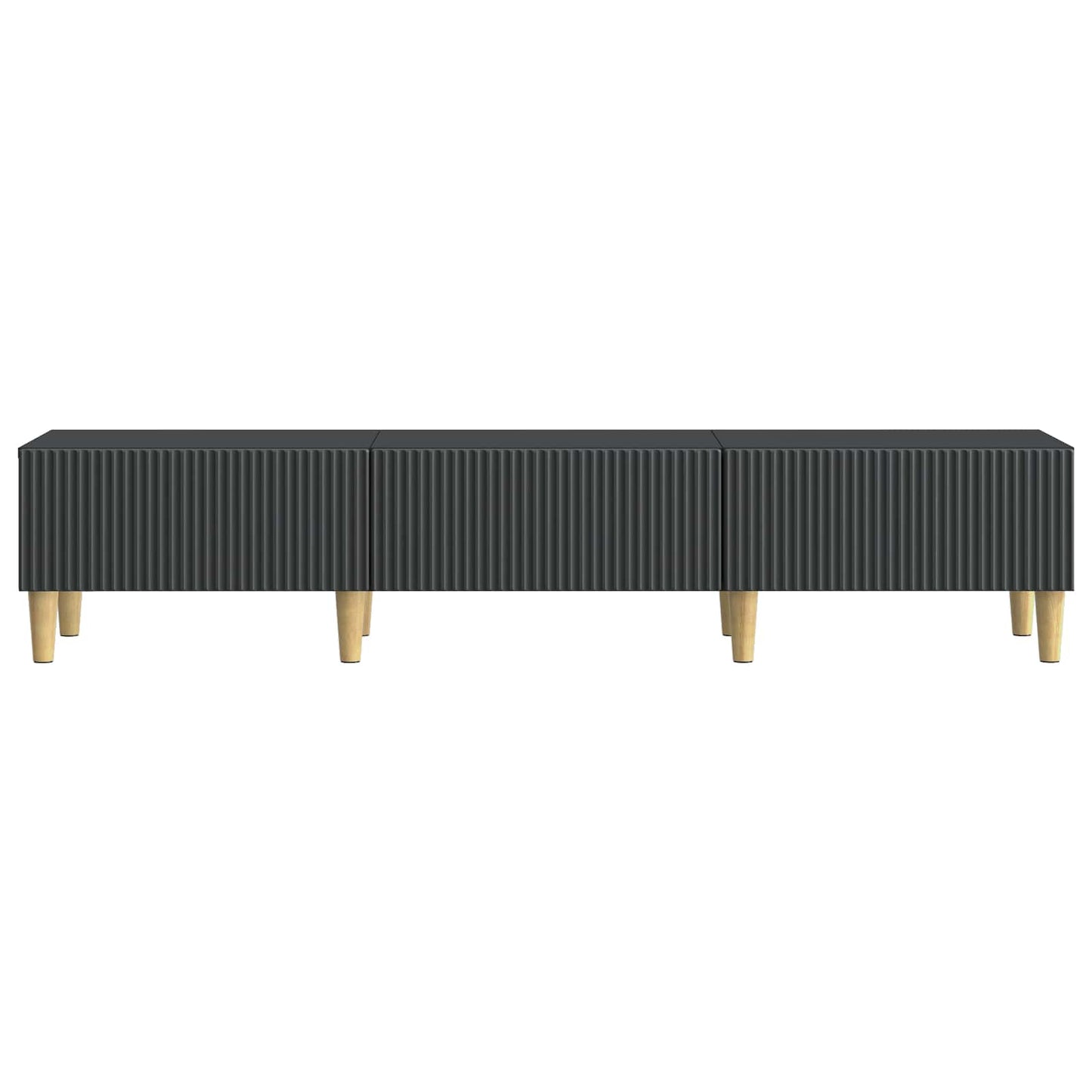 TV-Schränk 147 x 34,5 x 30 cm Schwarz Holzwerkstoff
