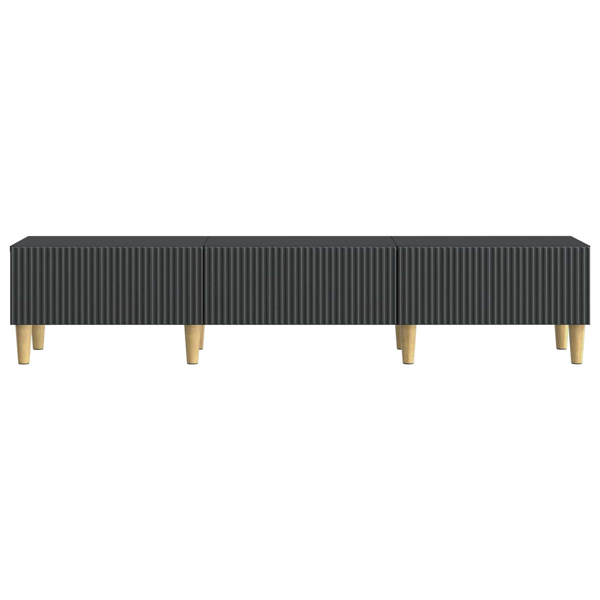TV-Schränk 147 x 34,5 x 30 cm Schwarz Holzwerkstoff