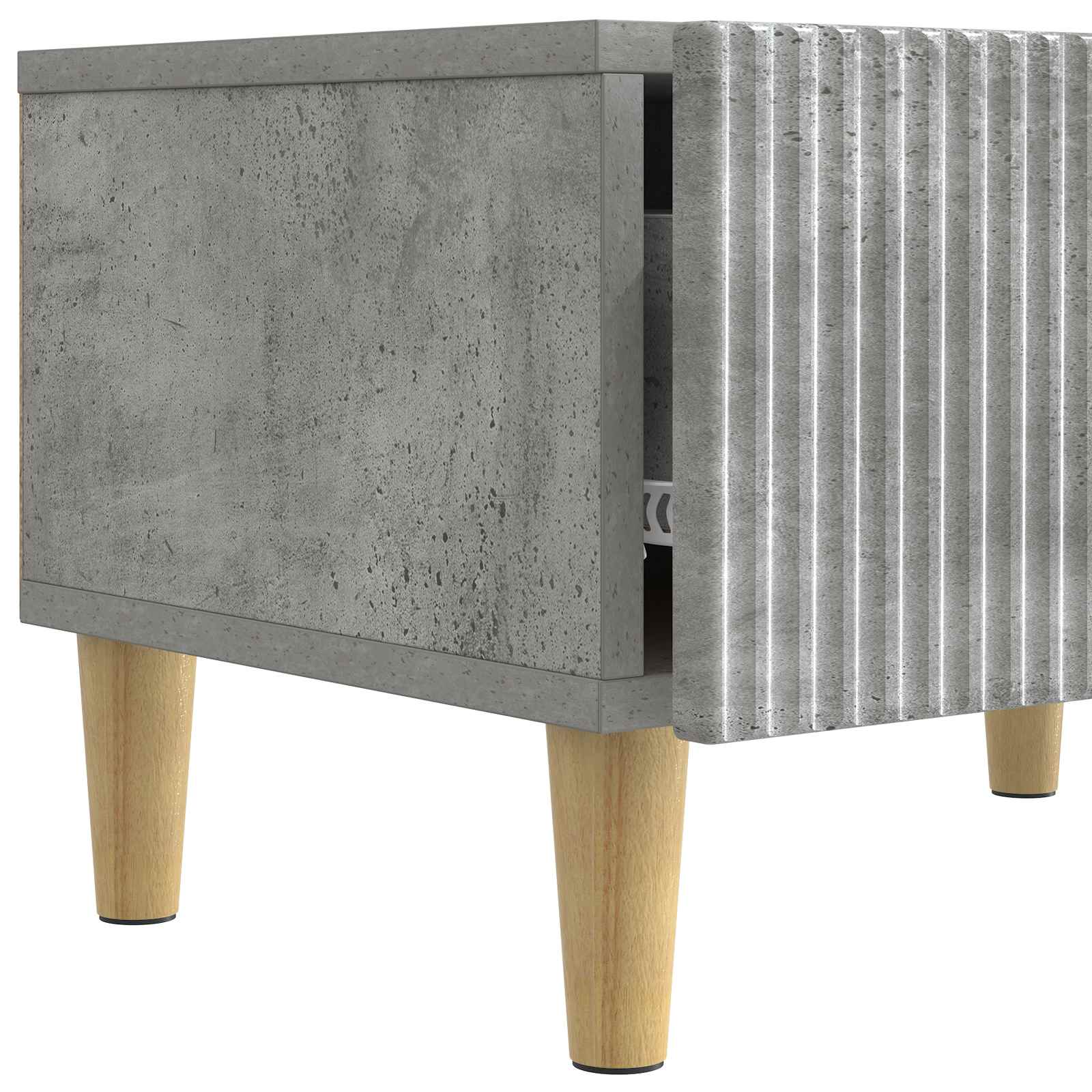 TV-Schränk Betongrau 147 x 34,5 x 30 cm Holzwerkstoff