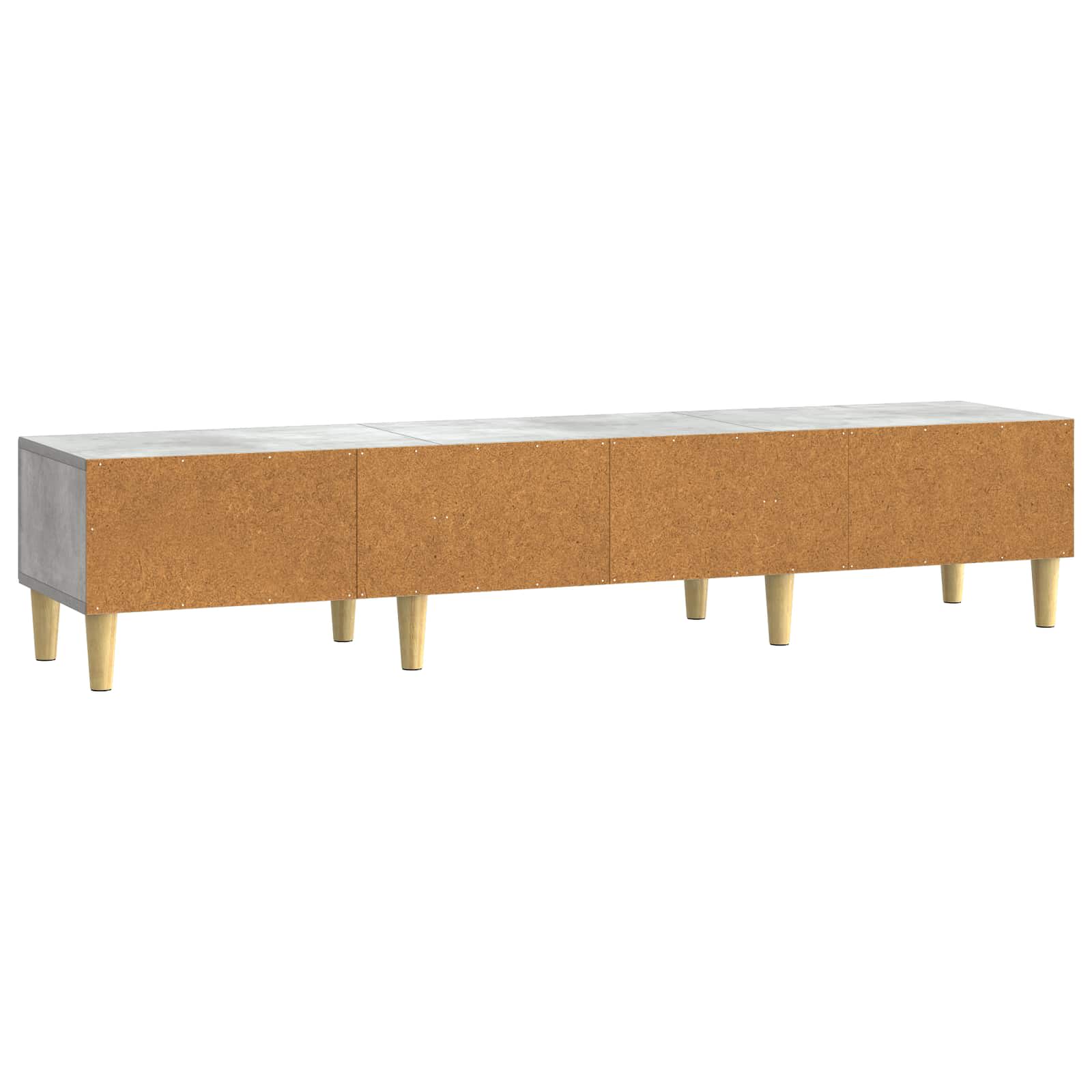 TV-Schränk Betongrau 147 x 34,5 x 30 cm Holzwerkstoff