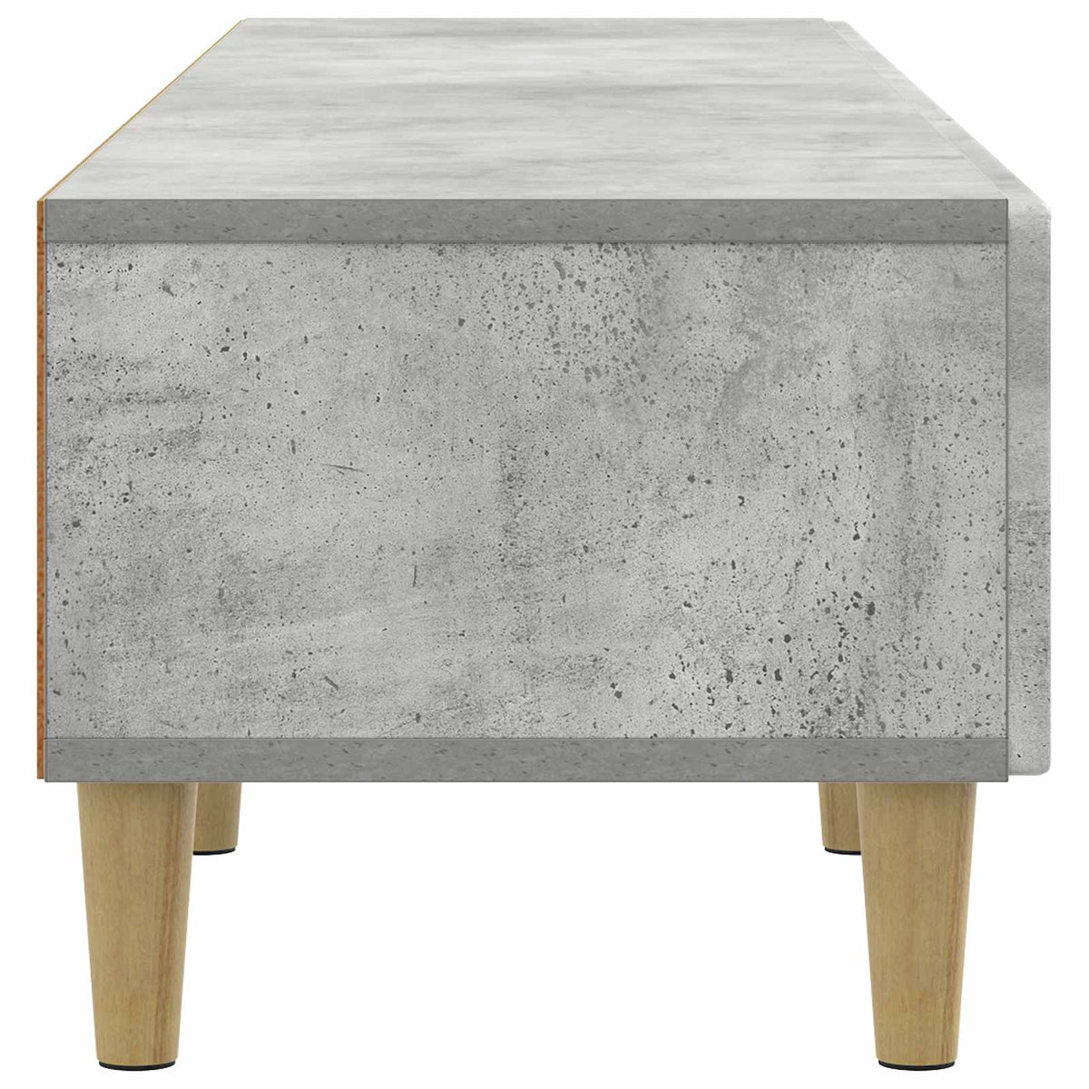 TV-Schränk Betongrau 147 x 34,5 x 30 cm Holzwerkstoff