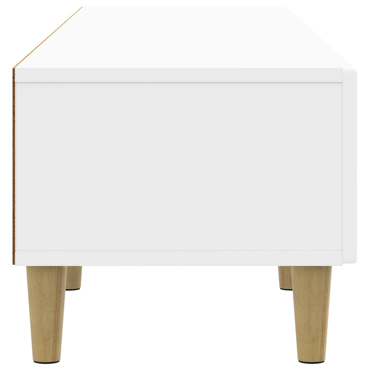 TV-Schränk Hochglanz Weiß 147 x 34,5 x 30 cm Holzwerkstoff