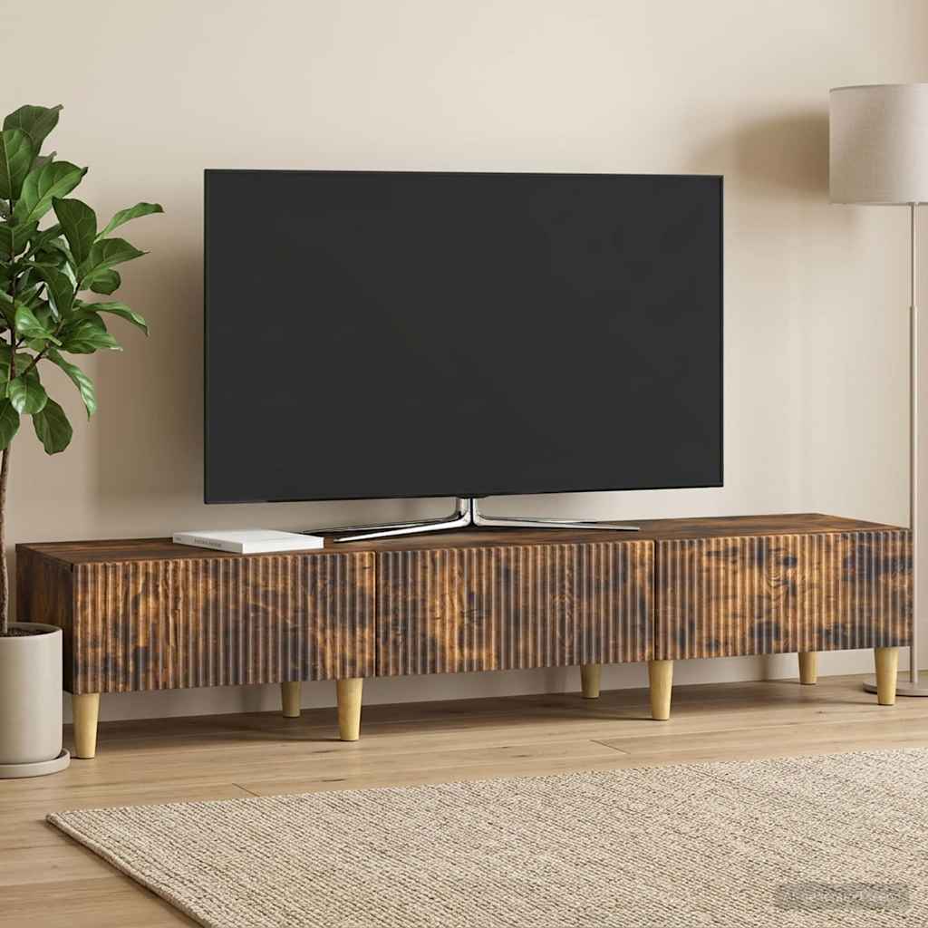 TV-Schränk Geräucherte Eiche 147 x 34,5 x 30 cm Holzwerkstoff