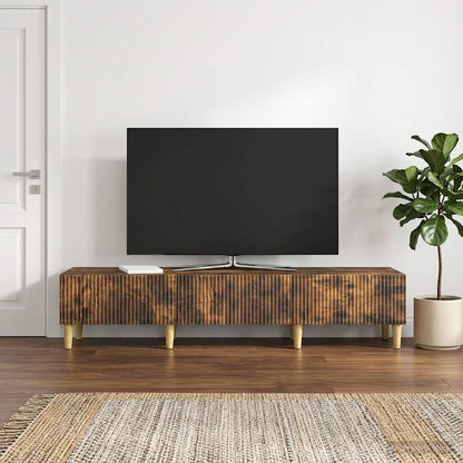 TV-Schränk Geräucherte Eiche 147 x 34,5 x 30 cm Holzwerkstoff
