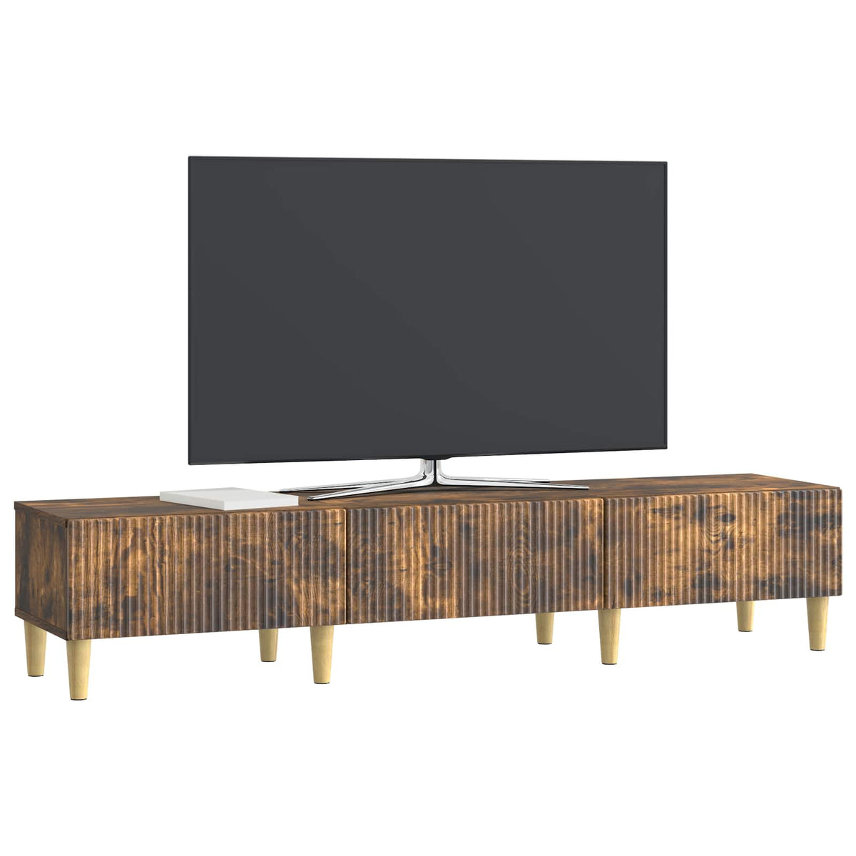TV-Schränk Geräucherte Eiche 147 x 34,5 x 30 cm Holzwerkstoff