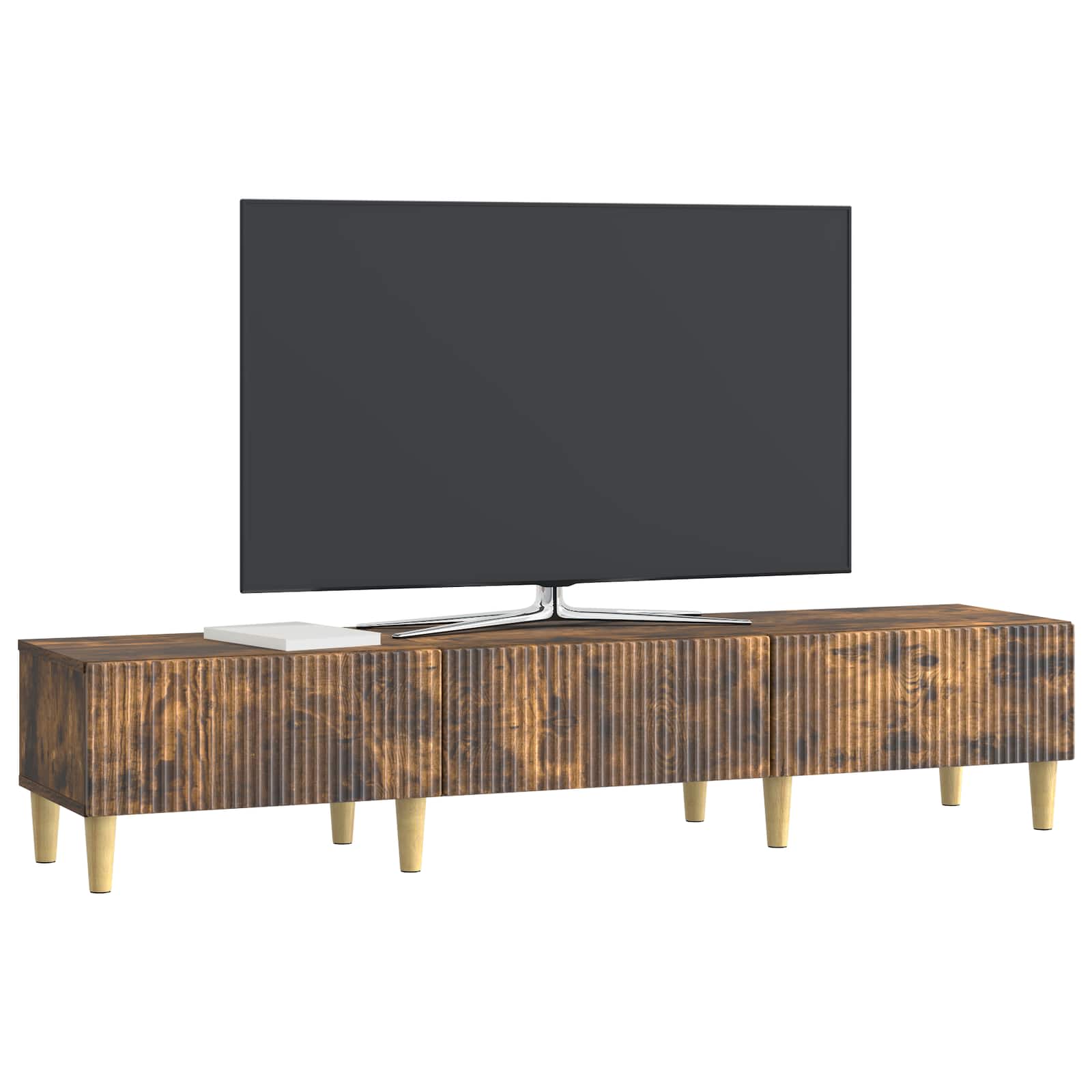 TV-Schränk Geräucherte Eiche 147 x 34,5 x 30 cm Holzwerkstoff