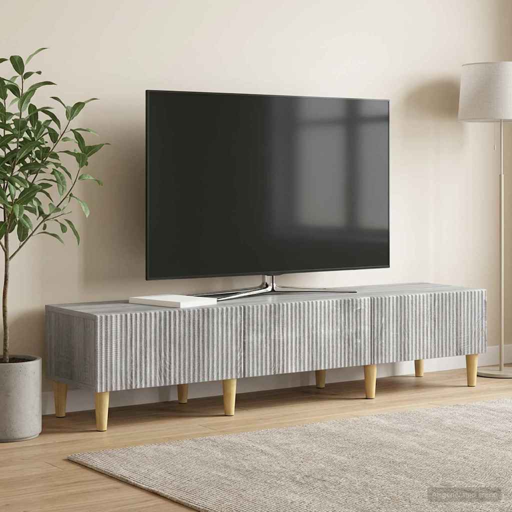 TV-Schränk Graues Sonoma 147 x 34,5 x 30 cm Holzwerkstoff