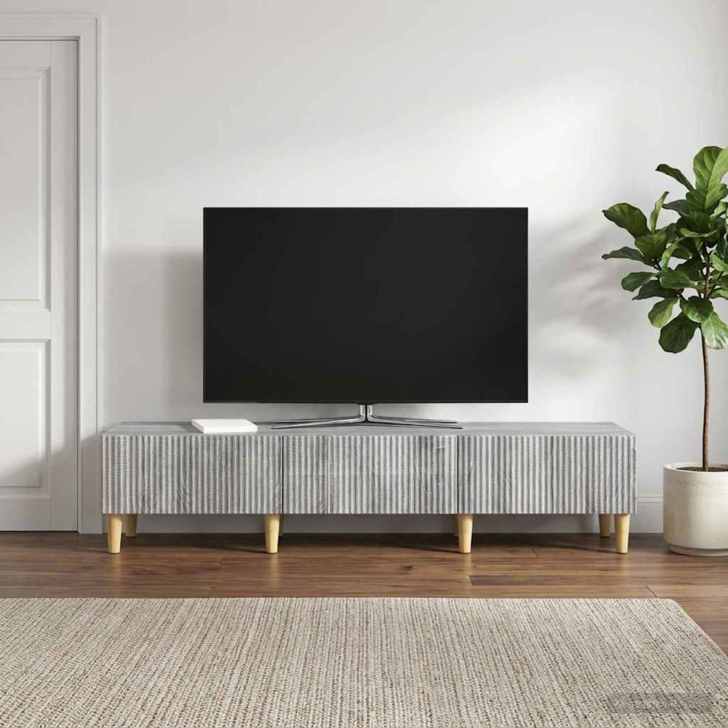 TV-Schränk Graues Sonoma 147 x 34,5 x 30 cm Holzwerkstoff