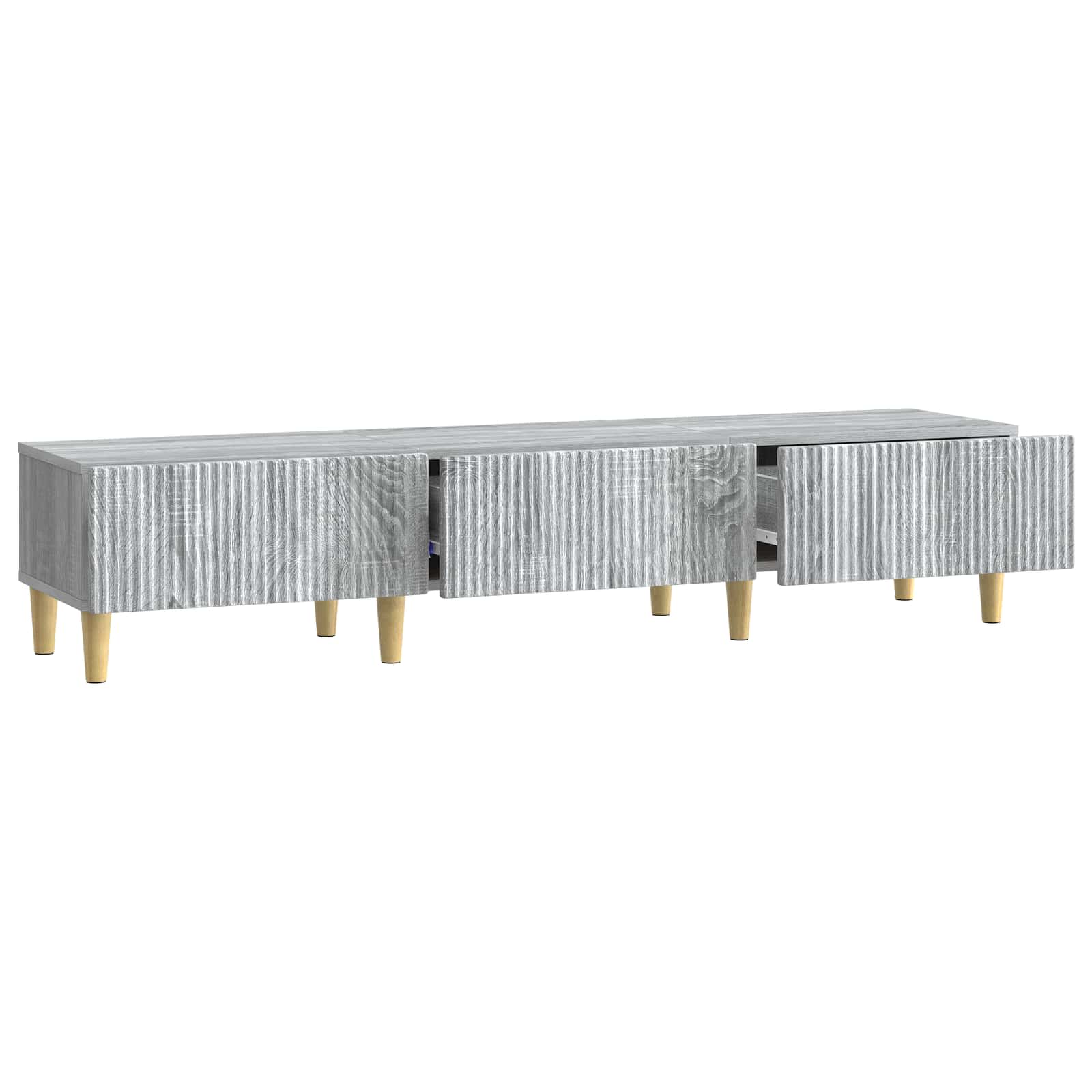 TV-Schränk Graues Sonoma 147 x 34,5 x 30 cm Holzwerkstoff