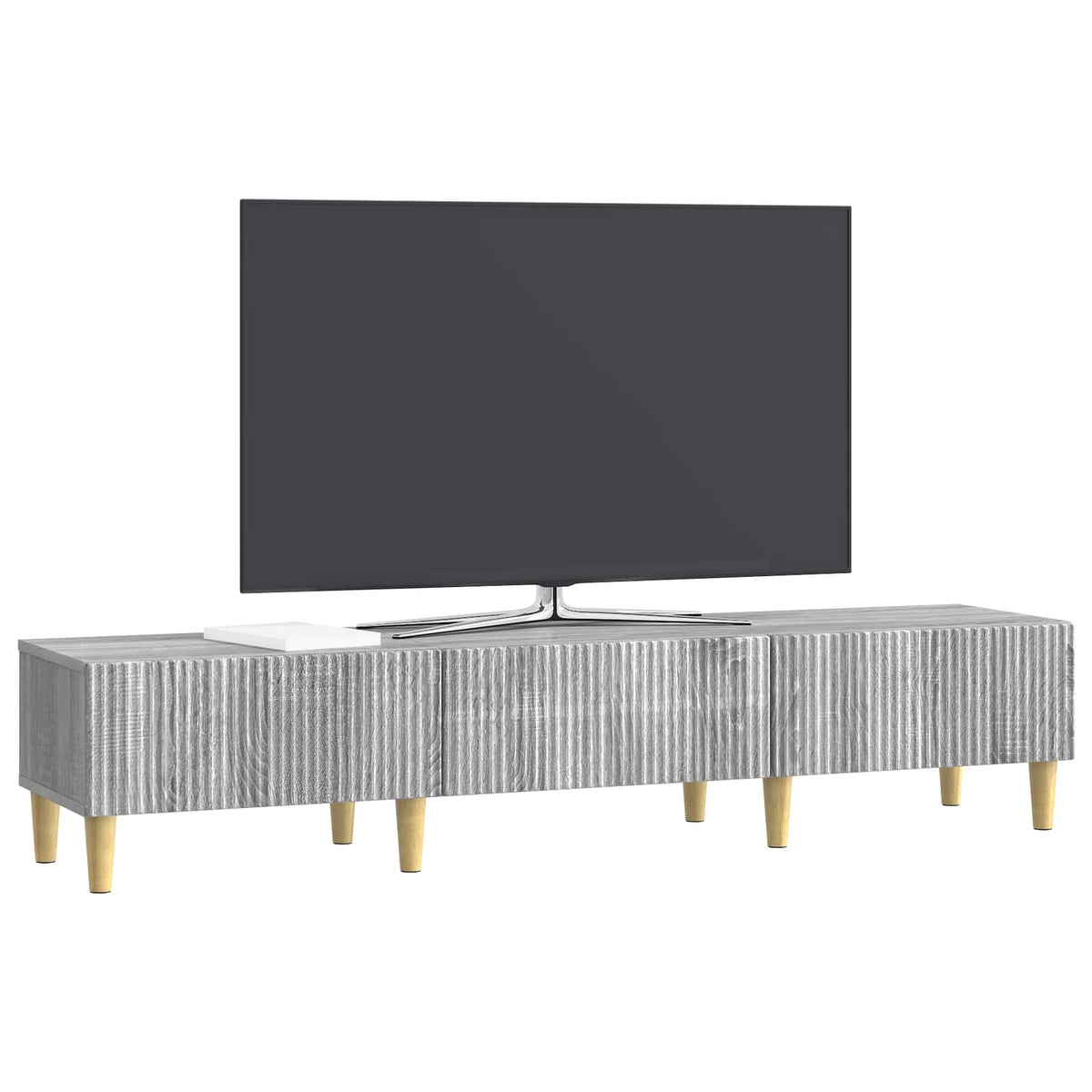 TV-Schränk Graues Sonoma 147 x 34,5 x 30 cm Holzwerkstoff