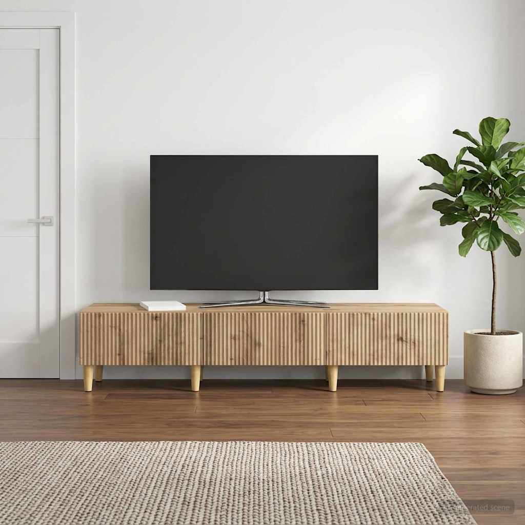 TV-Schränk 147 x 34,5 x 30 cm Artisan-Eiche Holzwerkstoff