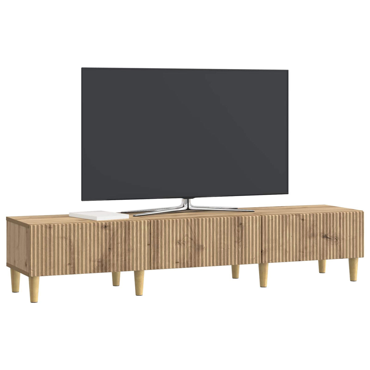 TV-Schränk 147 x 34,5 x 30 cm Artisan-Eiche Holzwerkstoff