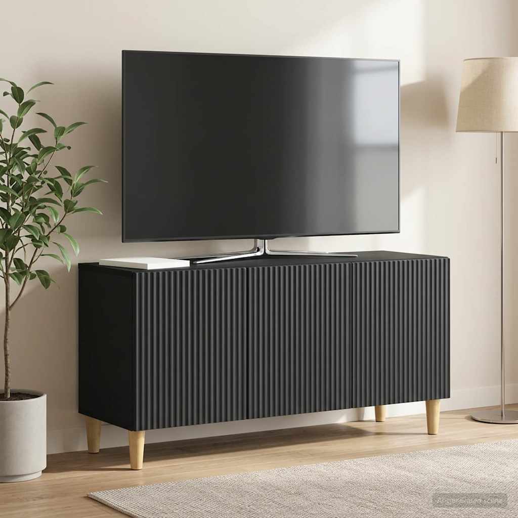 TV-Schränk 99 x 34,5 x 50 cm Schwarz Holzwerkstoff