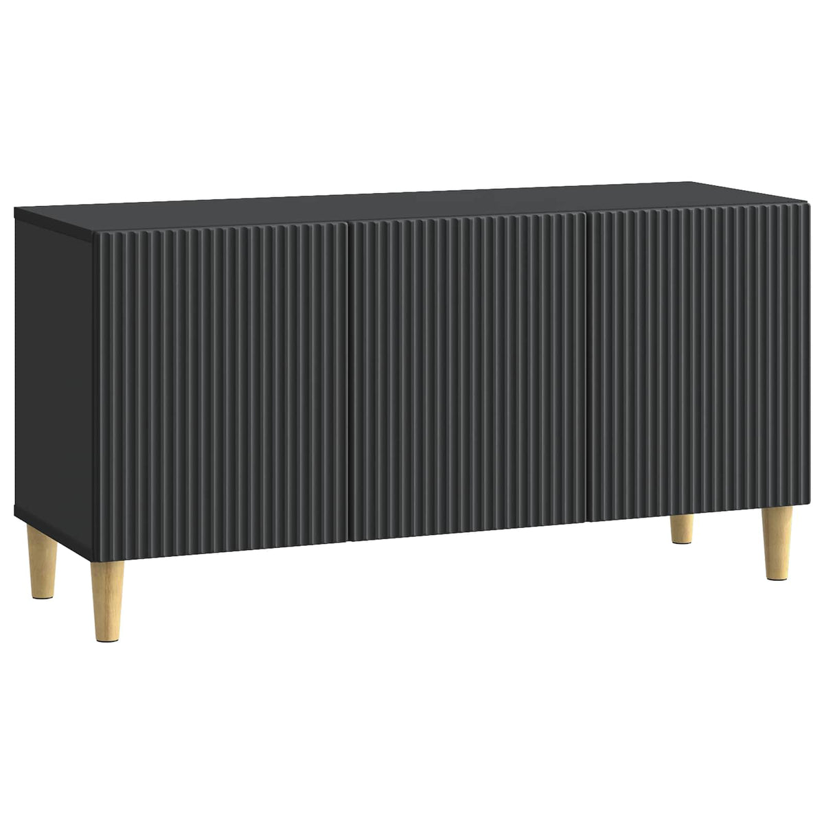 TV-Schränk 99 x 34,5 x 50 cm Schwarz Holzwerkstoff